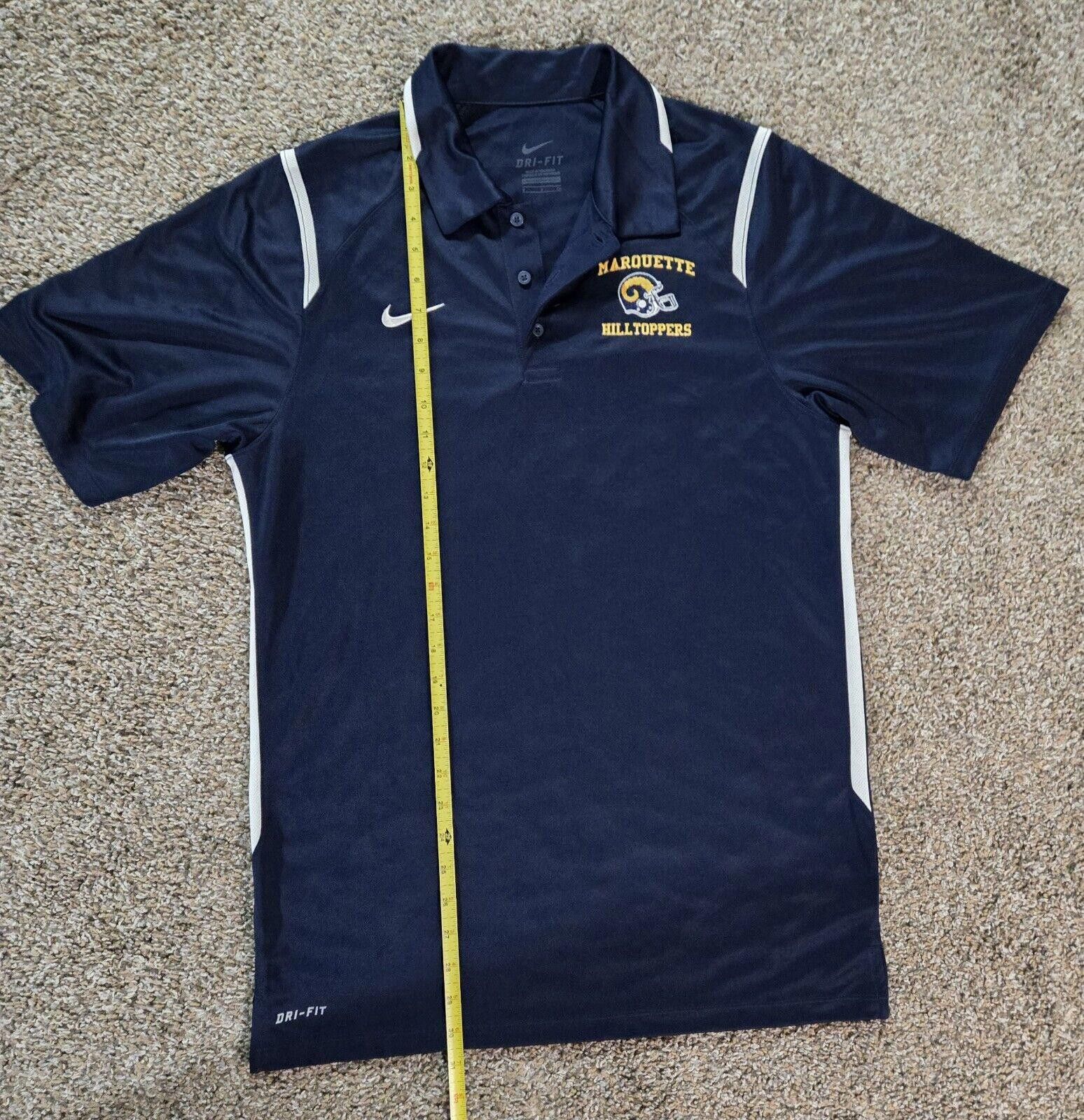 Nike Nike Dri-Fit Marquette Hilltoppers Football S Navy Polo Size US S / EU 44-46 / 1 - 10 Thumbnail