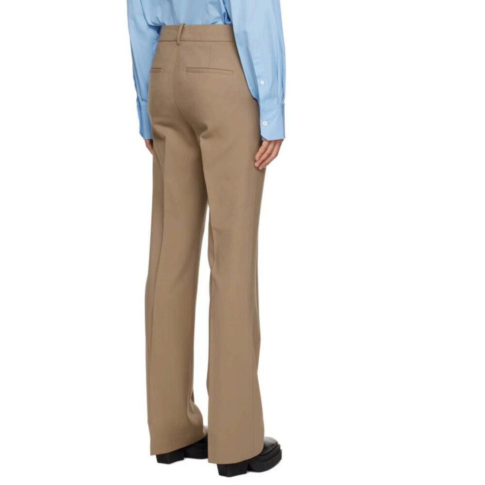 Helmut Lang Helmut Lang Taupe Pinched Seam Trousers Size 2 Size 26" / US 2 / IT 38 - 3 Thumbnail