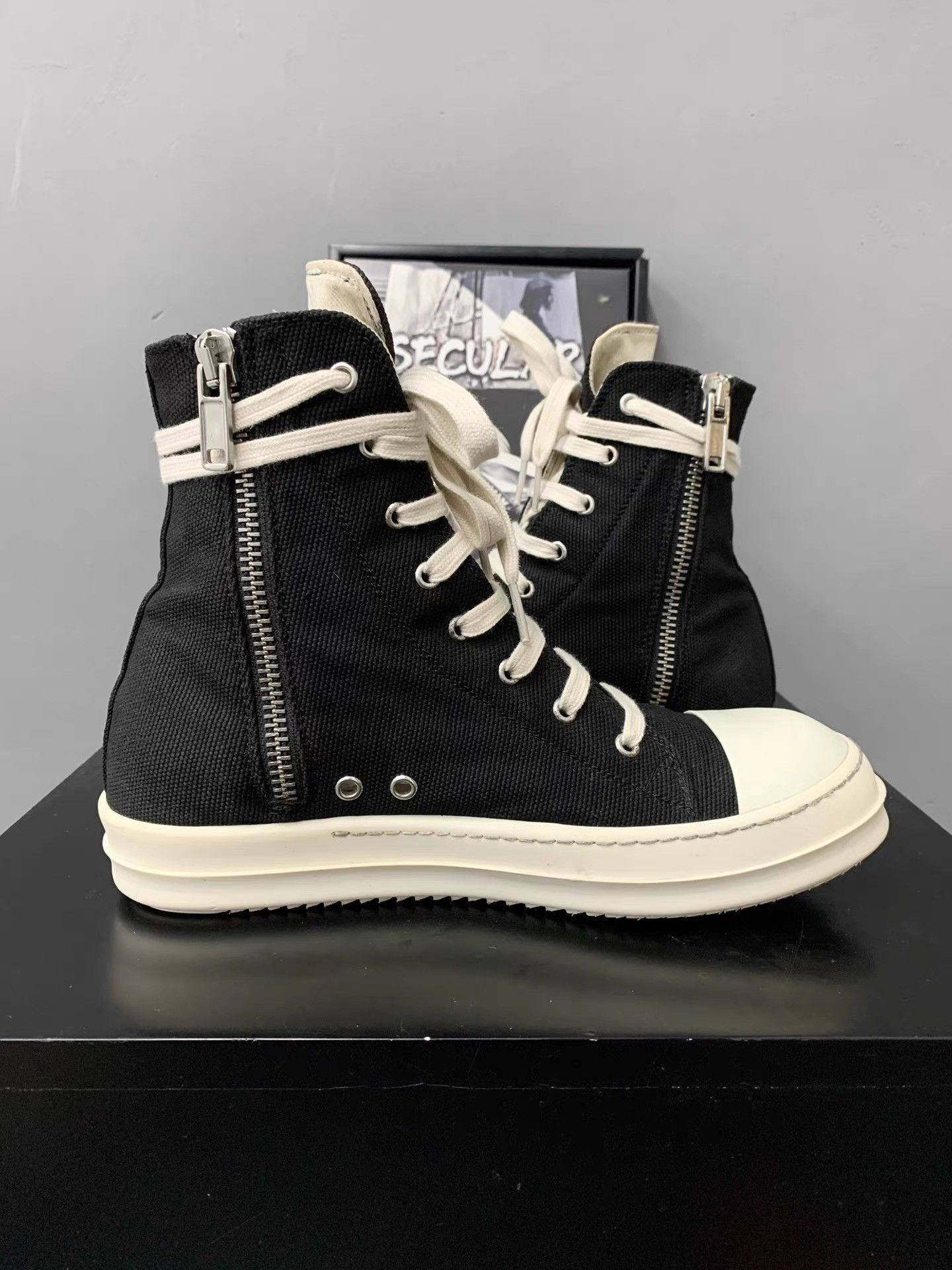 Rick Owens Rick Owens Canvas High-Top Big Converse K34 Size US 8 / EU 41 - 5 Thumbnail