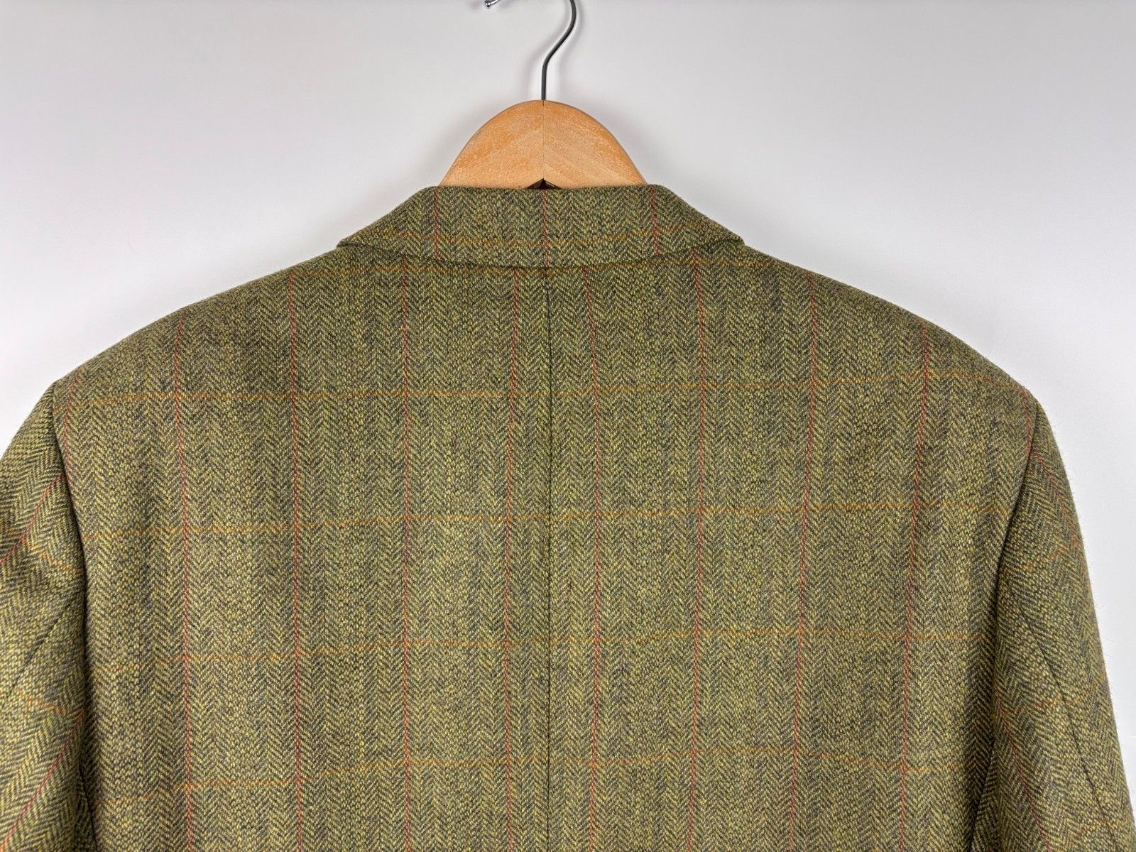 Other Vintage Alias Peek & Cloppenburg Check Tweed Wool Blazer 52 Size 52R - 5 Thumbnail