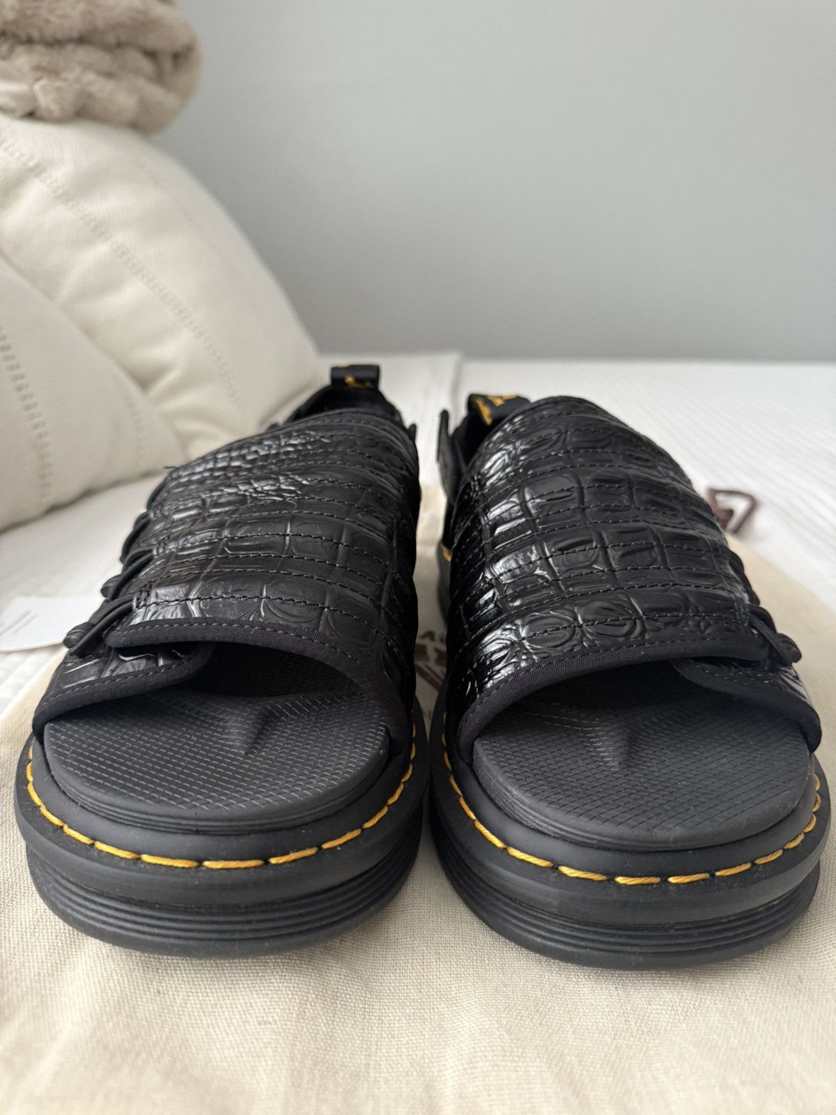 Dr. Martens × Suicoke Dr. Martens x Suicoke Boak Sandals – Black Croc Size US 9 / EU 42 - 3 Thumbnail