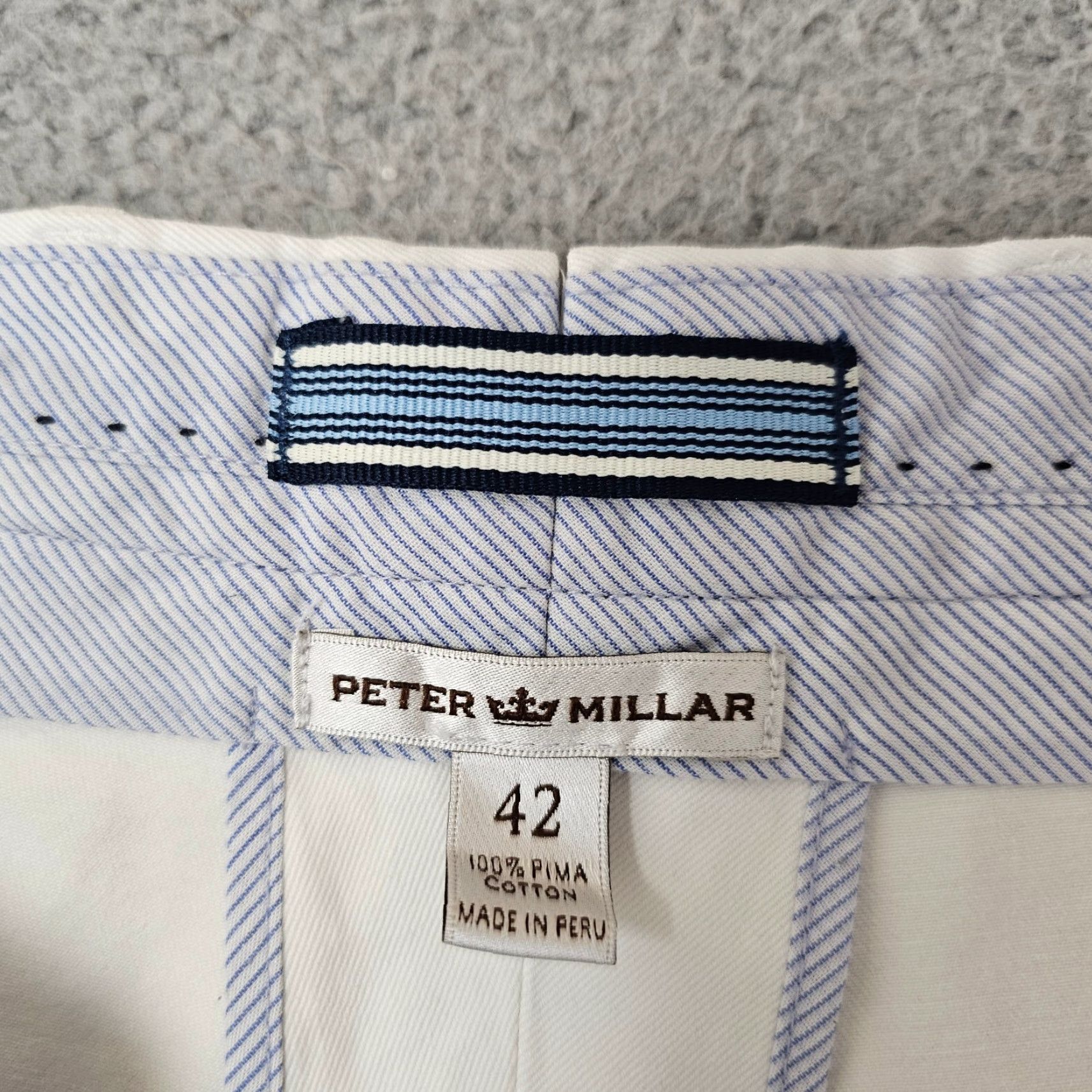 Peter Millar Peter Millar Raleigh Washed Chino Pants Mens 42 Ivory Twill Cotton Khakis 42x31 Regular Straight Vintage: No Size US 42 / EU 58 - 3 Thumbnail