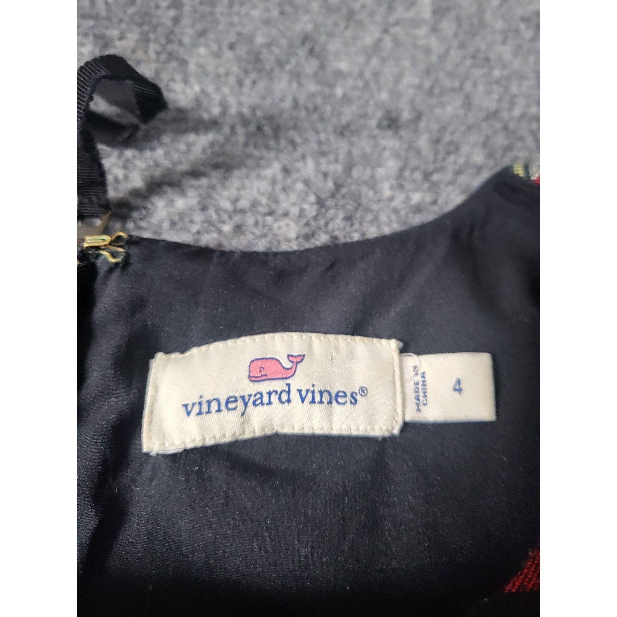 Vineyard Vines Vineyard Vines Jolly Plaid Greenwich Flutter Sleeve Shift Dr Size S / US 4 / IT 40 - 6 Thumbnail