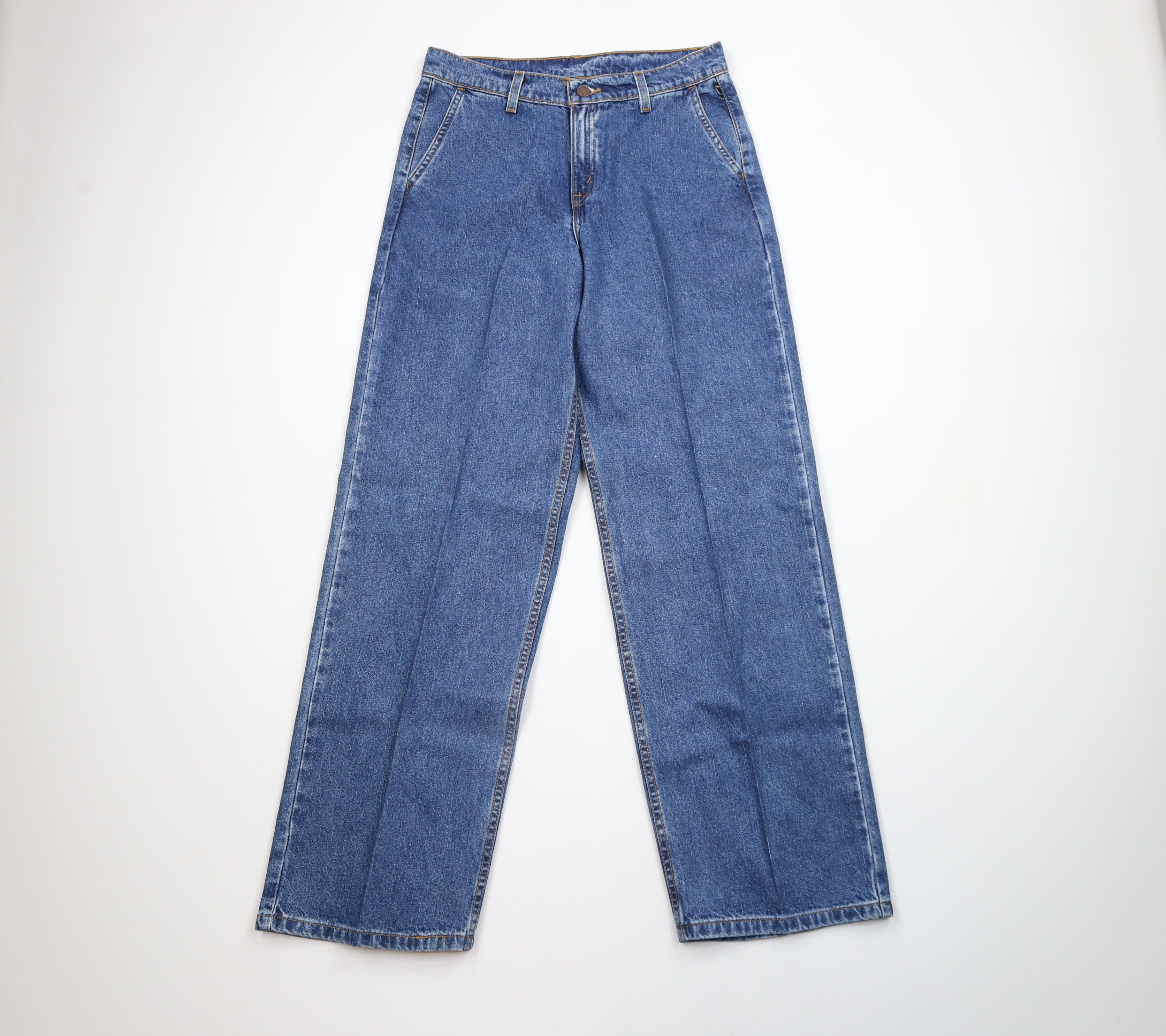 Levi's × Vintage Vintage 90s Levis Baggy Fit Wide Leg Denim Jeans Blue Cotton Size 28" / US 6 / IT 42 - 1 Thumbnail