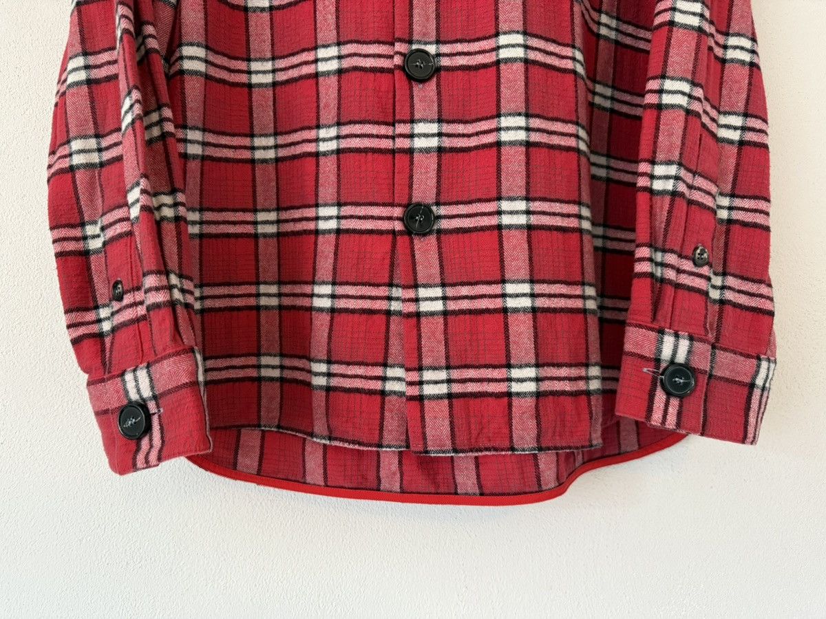 Marni Marni Red Plaid Brushed Cotton Overshirt Size US L / EU 52-54 / 3 - 4 Thumbnail