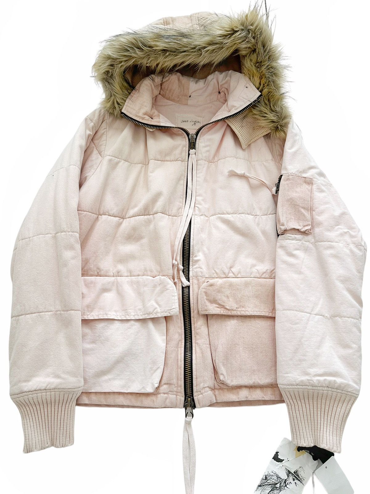 Greg Lauren Sz2 SAMPLE Pink Scrap Vintage Padded Snorkel Parka Size US M / EU 48-50 / 2 - 3 Thumbnail