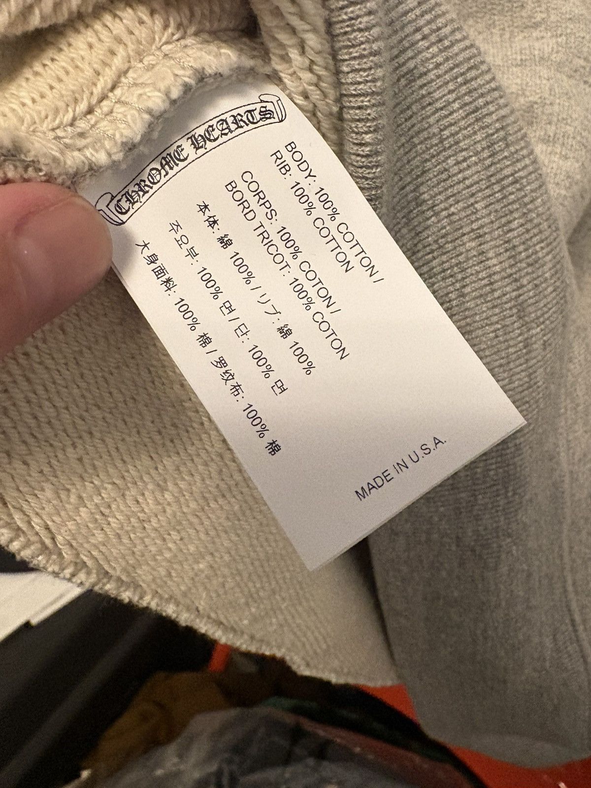Chrome Hearts Chrome hearts scroll label cemetery cross crewneck grey M Size US M / EU 48-50 / 2 - 4 Thumbnail
