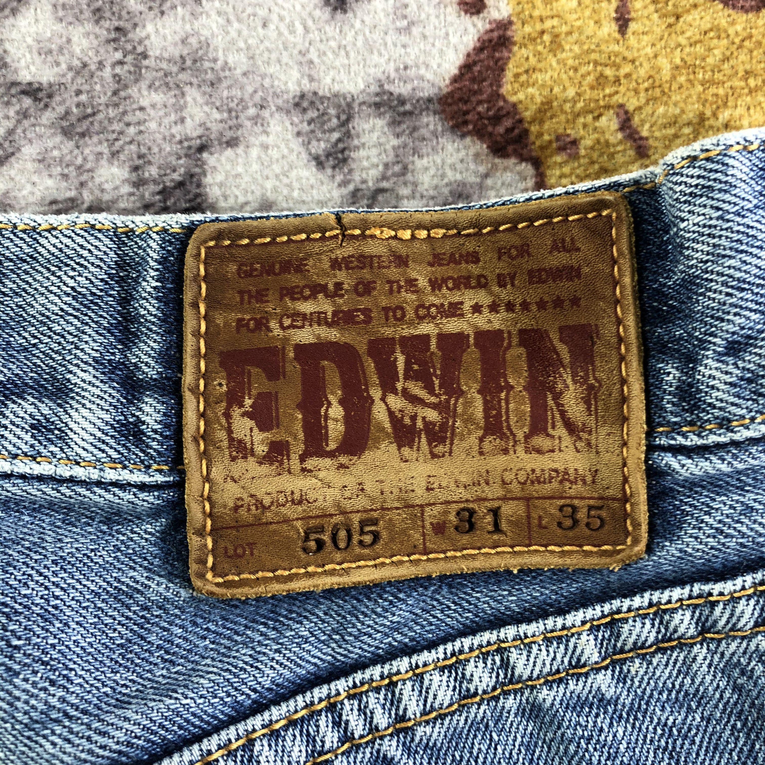 Edwin Vintage Blue Wash Edwin 505 Selvedge Jeans-JM3659 Size US 31 - 5 Thumbnail