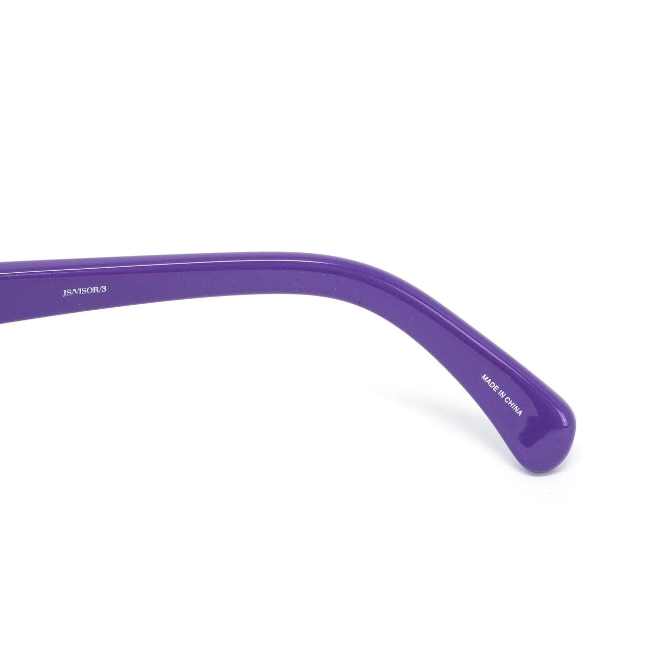 Jeremy Scott Jeremy Scott Purple Visor Oval Plastic Sunglasses Size ONE SIZE - 3 Thumbnail