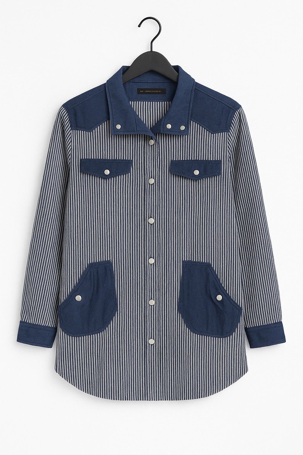 Japanese Brand Vintage Dejutto Pinstripe Denim Jacket – Japanese Workwear Size US M / EU 48-50 / 2 - 1 Thumbnail
