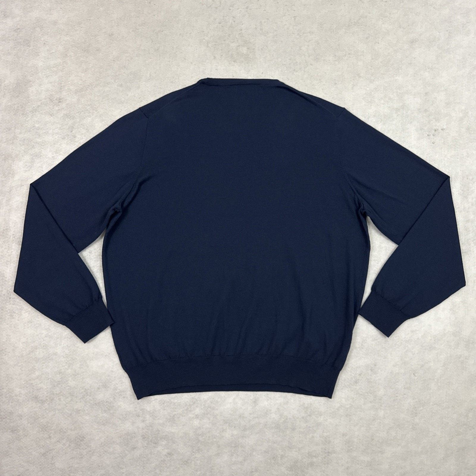 Faherty Faherty Reserve Sweater Mens XXL Navy Blue Crewneck Cotton Size US XXL / EU 58 / 5 - 4 Thumbnail