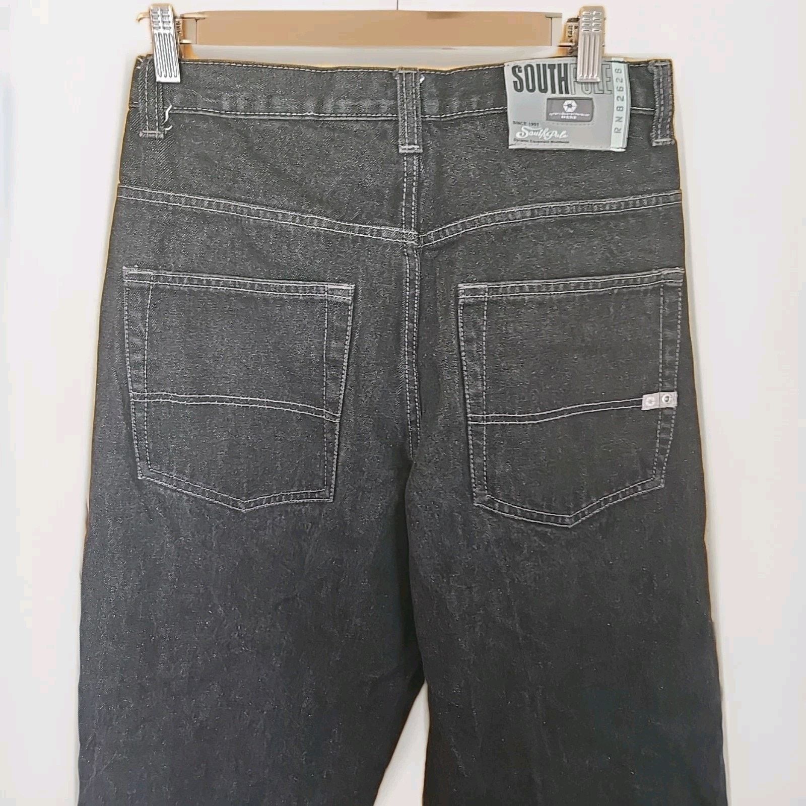 Southpole Vintage Southpole Jeans Mens 32x32 Black Baggy Grunge Y2K Size US 32 / EU 48 - 1 Thumbnail