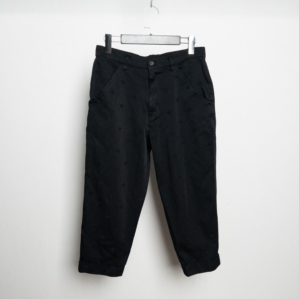 Comme des Garcons × Comme des Garcons Black × Rei Kawakubo Comme des Garcons Black Star 3/4 Pant Size US 29 - 1 Thumbnail