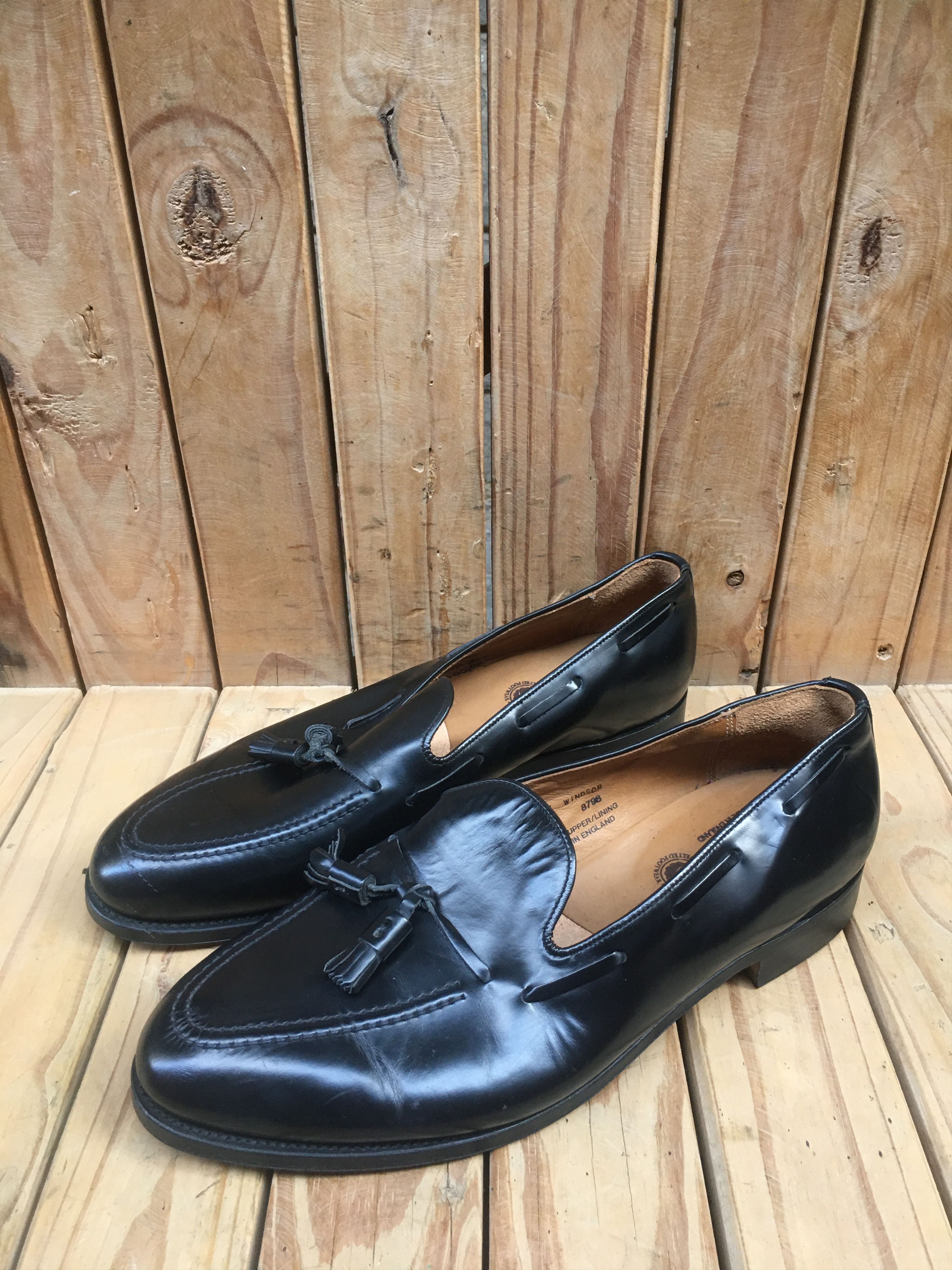 Alfred Sargent Alfred Sargent black Slip On Tassled Loafers Size US 12 Size US 12 / EU 45 - 14 Thumbnail