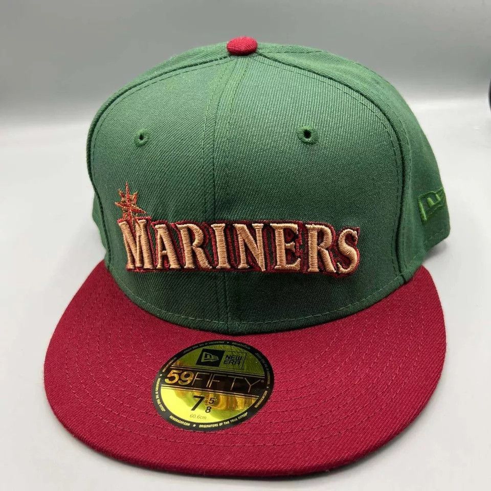New Era Seattle Mariners Hat Men 7 5/8 59Fifty New Era MLB Snap Back Size ONE SIZE - 3 Thumbnail