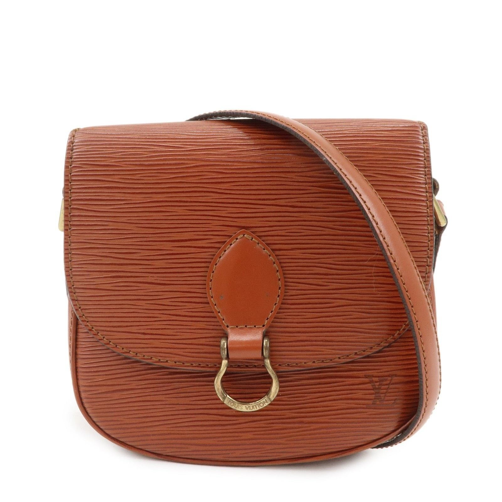 Louis Vuitton Louis Vuitton Epi Saint Cloud Shoulder Bag Leather Brown Size ONE SIZE - 1 Thumbnail