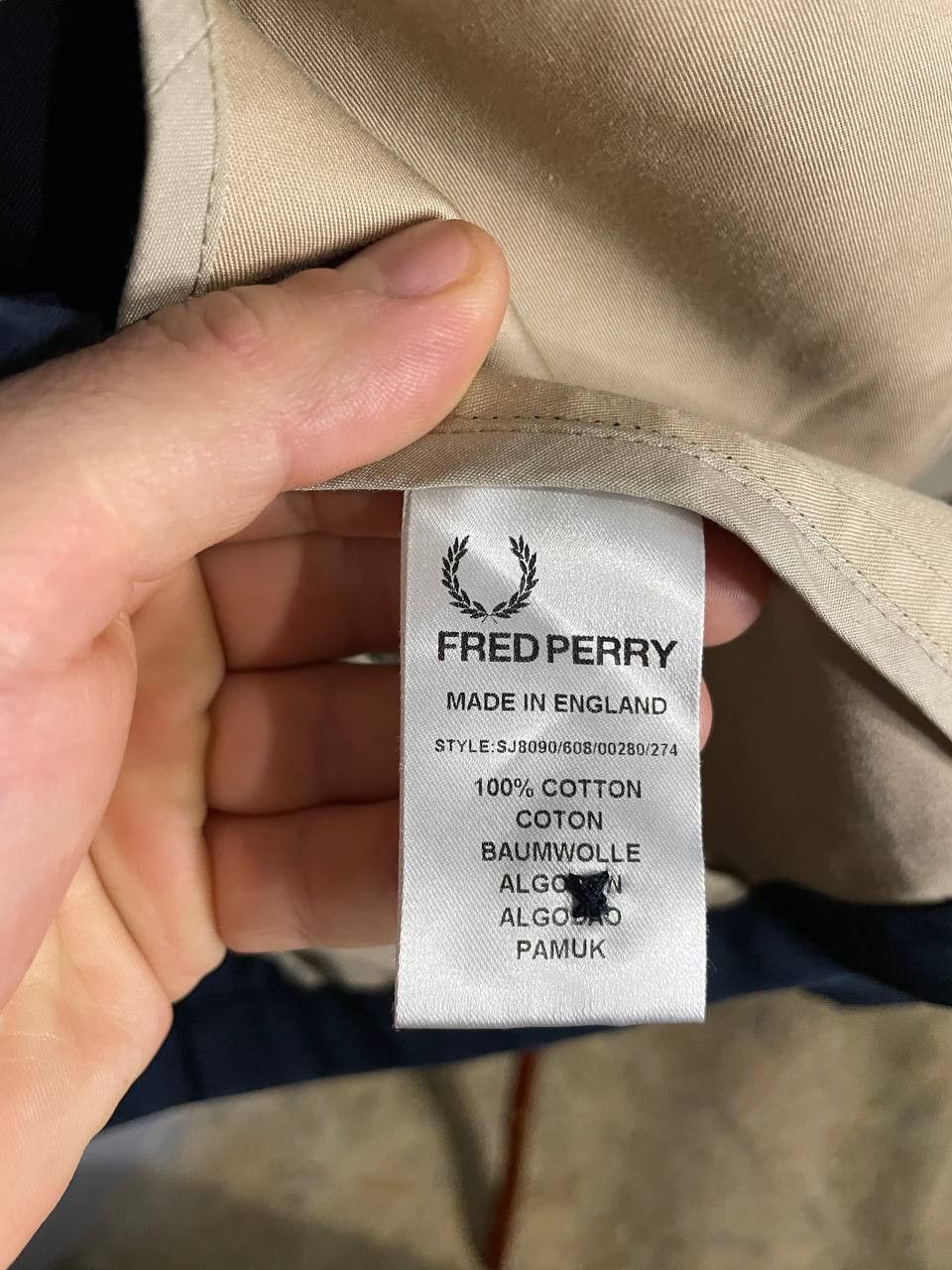 6876 × Fred Perry Fred Perry x 6876 blue canvas jacket Size US S / EU 44-46 / 1 - 12 Thumbnail