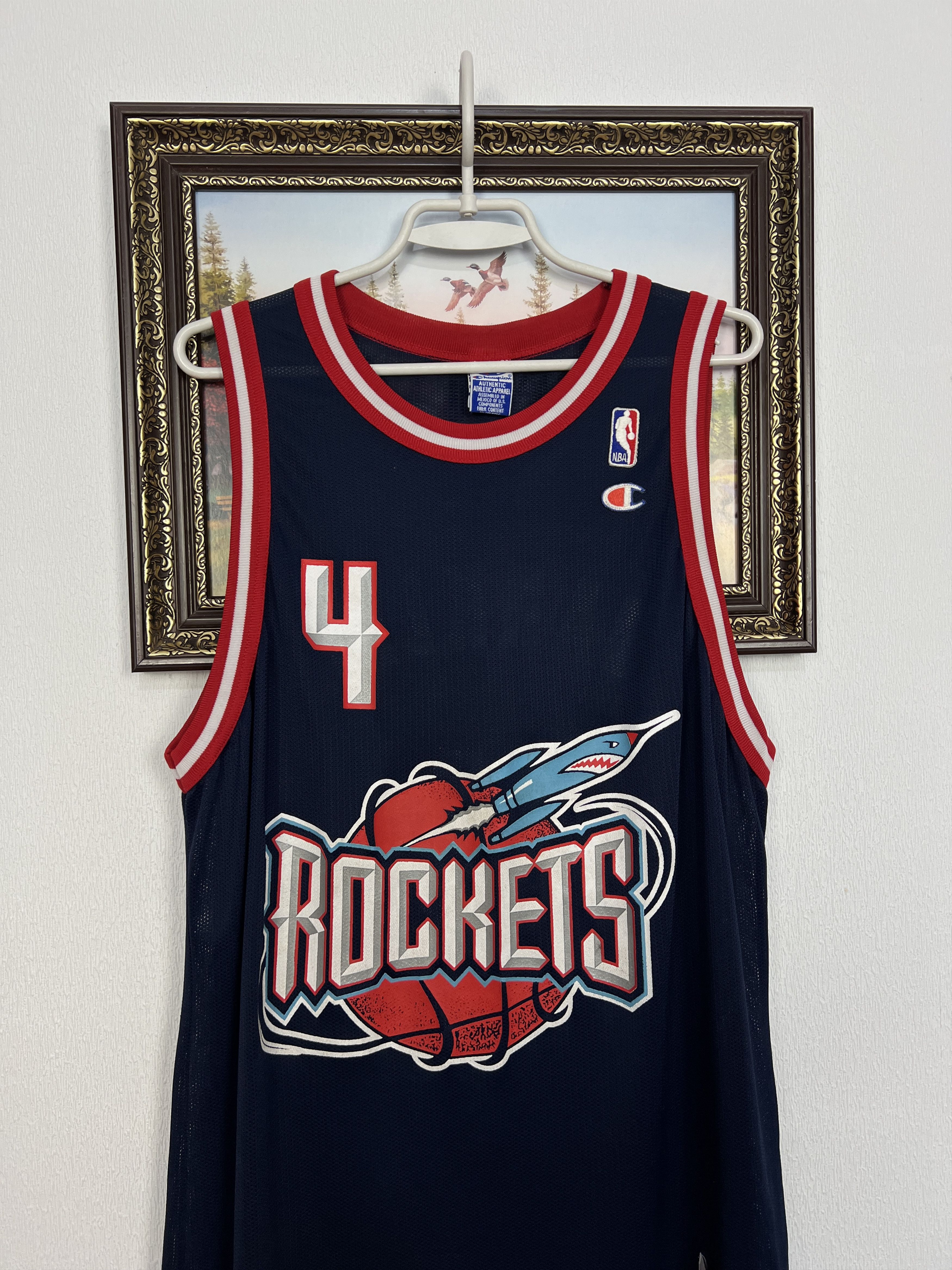Champion Vintage 90's Houston Rockets Charles Barkley NBA Jersey Size US XL / EU 56 / 4 - 2 Thumbnail