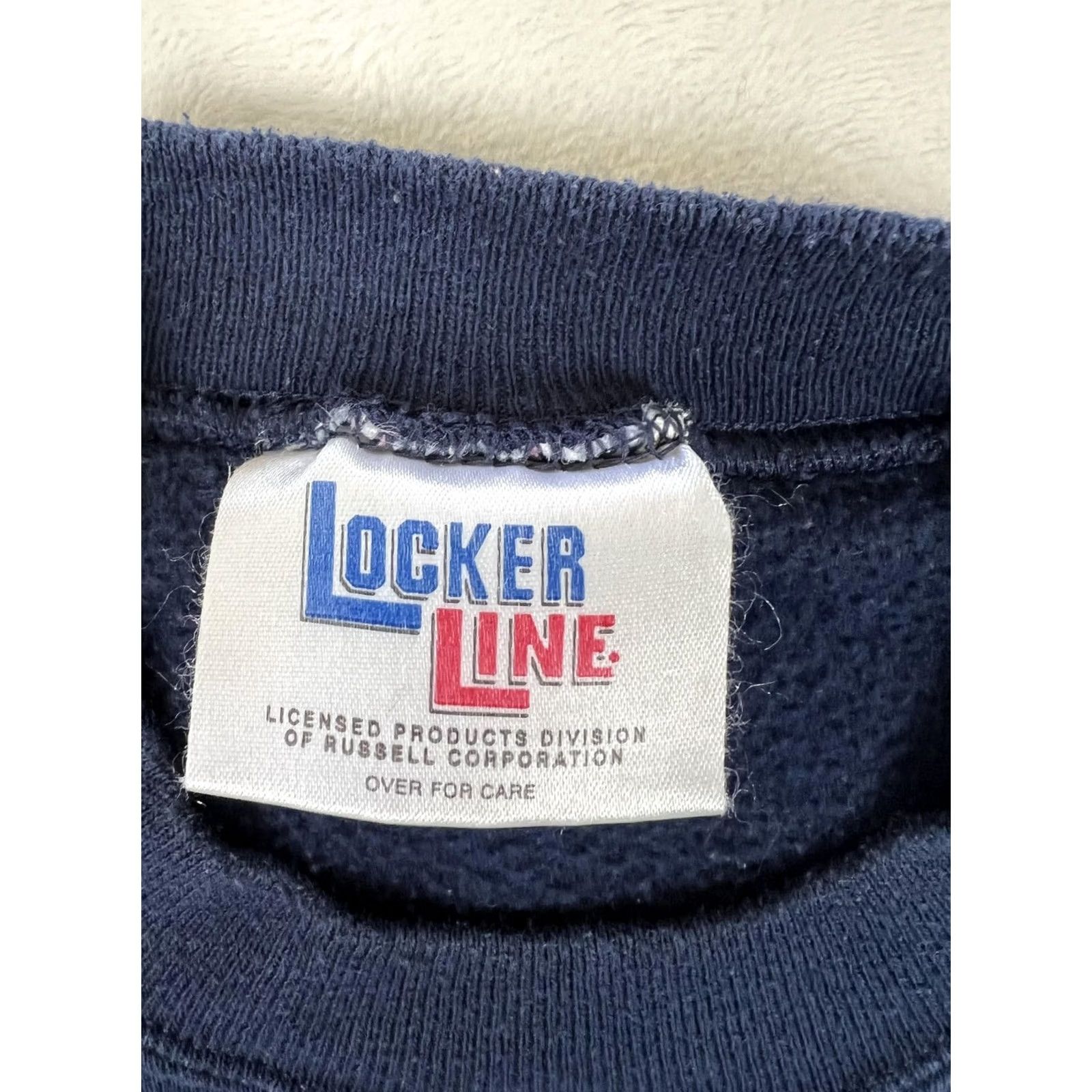 Vintage VINTAGE Locker Line Russell Blue Blank Sweatshirt Mens L Fleece Crewneck 90s Size US L / EU 52-54 / 3 - 2 Thumbnail