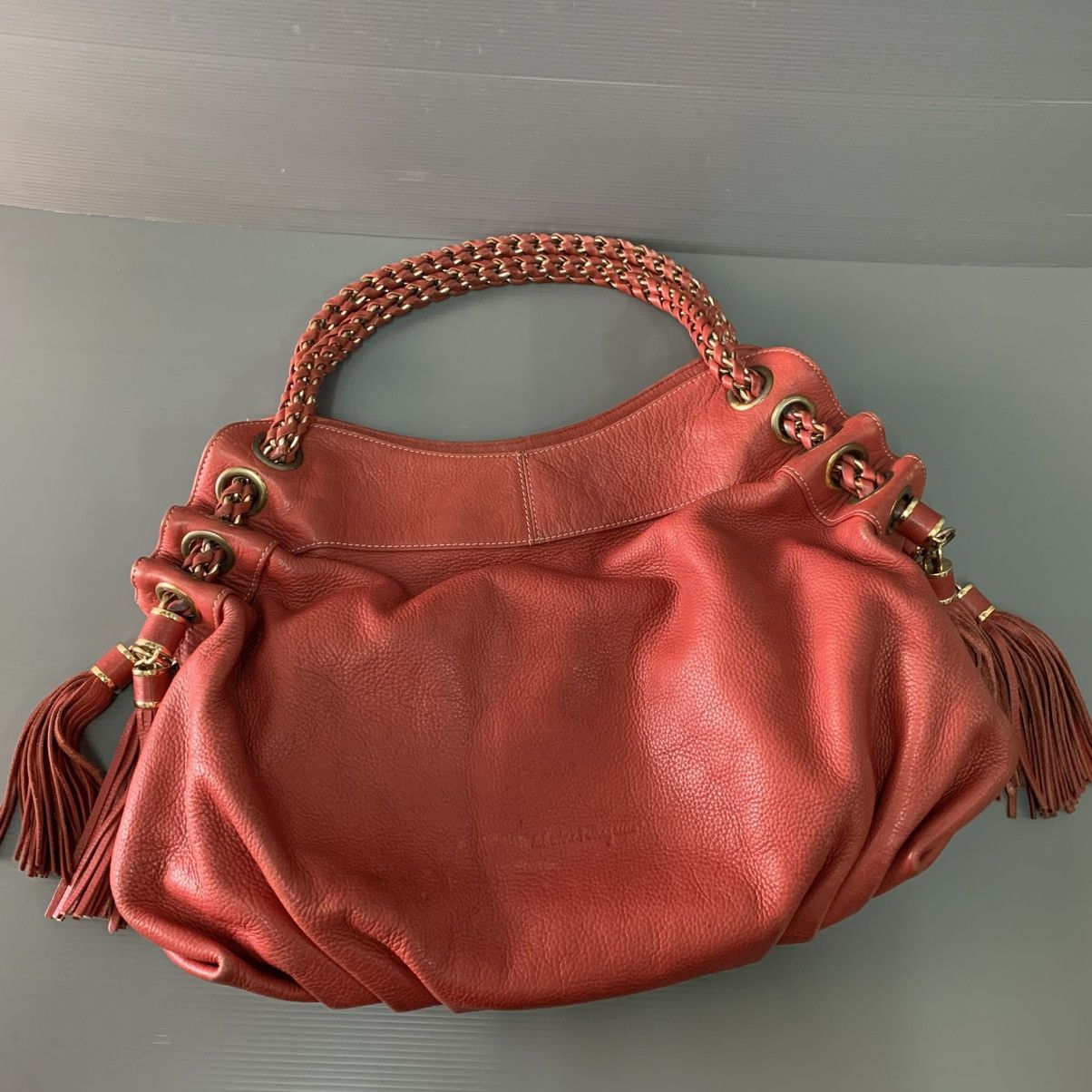 Salvatore Ferragamo Salvatore Ferragamo Red Shoulder Bag Size ONE SIZE - 2 Thumbnail