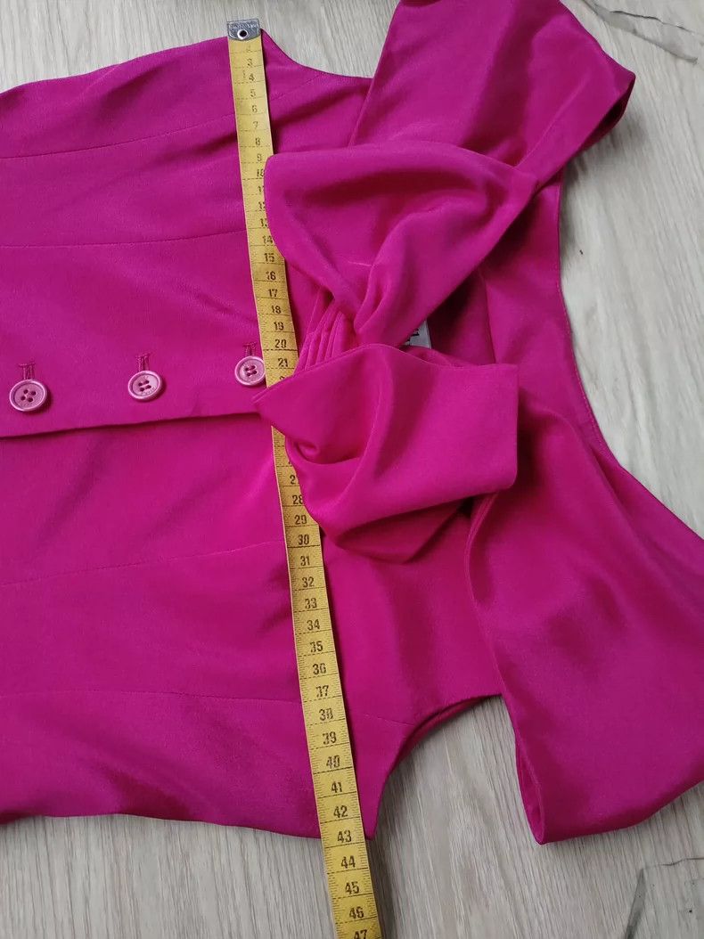 Dior Dior Rose-red silk bow short sleeves Size S / US 4 / IT 40 - 7 Thumbnail