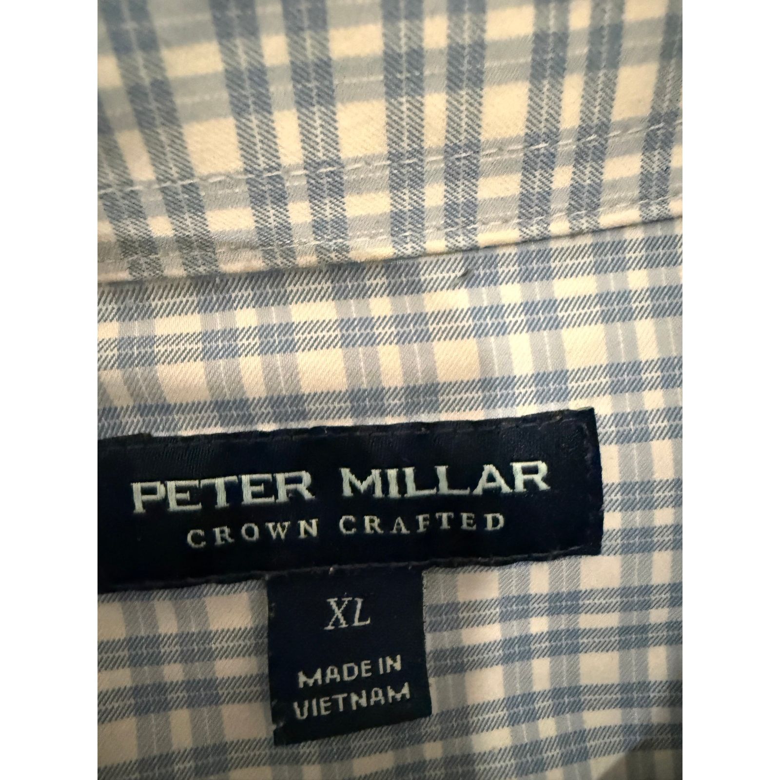 Peter Millar Peter Millar Men's Blue/White Pattern Button Down - XL Size US XL / EU 56 / 4 - 3 Thumbnail