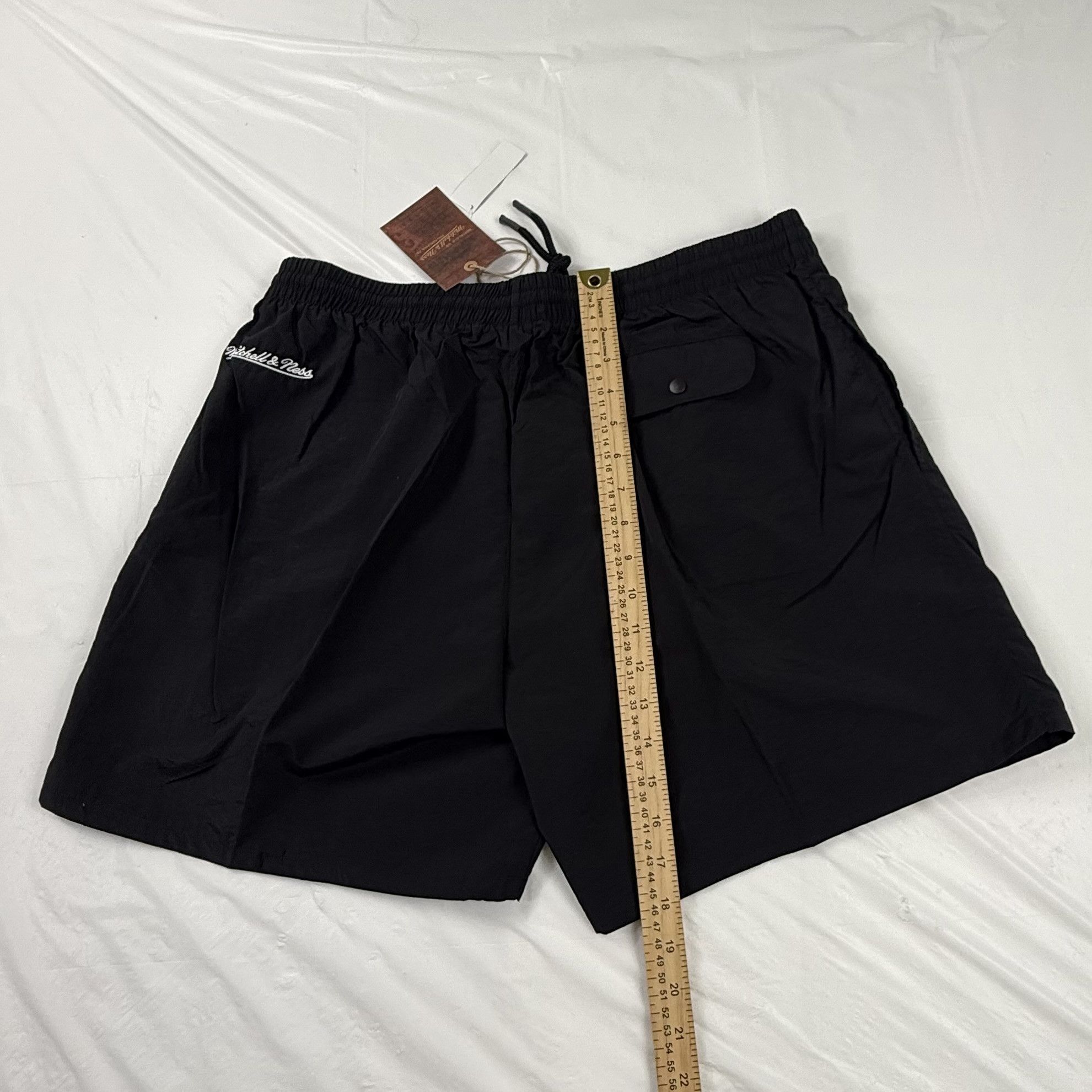 Mitchell & Ness Mitchell & Ness Georgetown Hoyas Nylon Shorts Black Mens XL Size US 34 / EU 50 - 3 Thumbnail