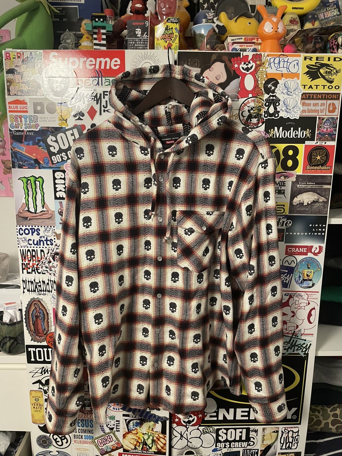 Supreme Number (N)ine Hooded Flannel Size US M / EU 48-50 / 2 - 1 Thumbnail