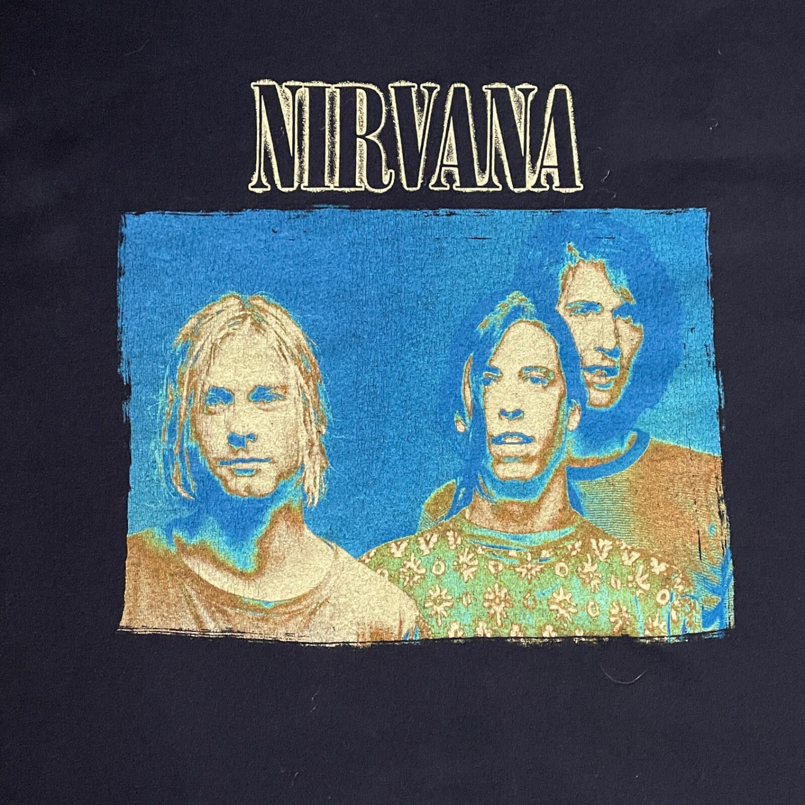 Nirvana Nirvana Erode Indigo T Shirt Mens XL Black Band Tee CLEAN! Size US XL / EU 56 / 4 - 2 Thumbnail