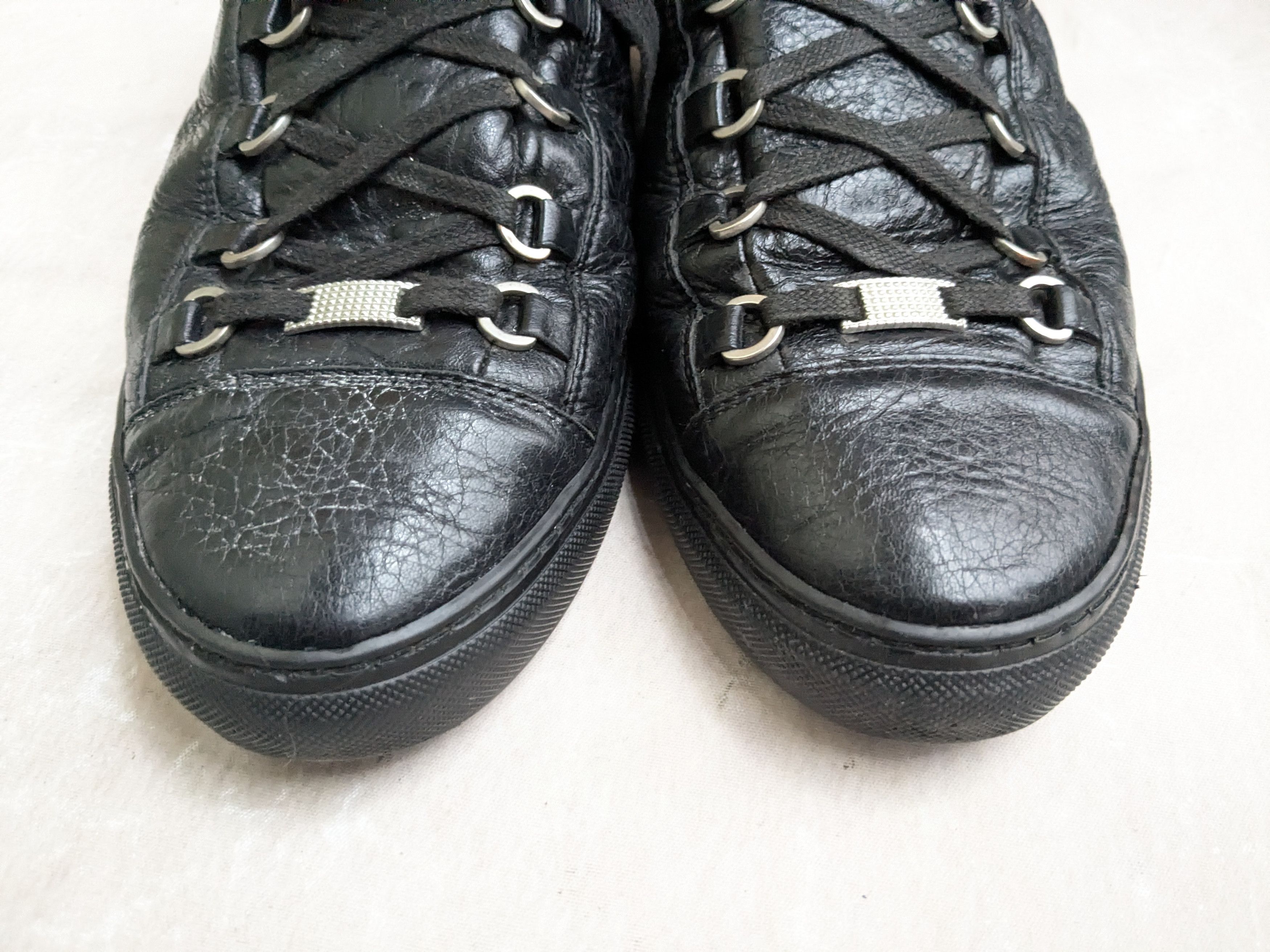 Balenciaga Balenciaga Arena Black 12 High Tops Leather Size US 12 / EU 45 - 4 Thumbnail