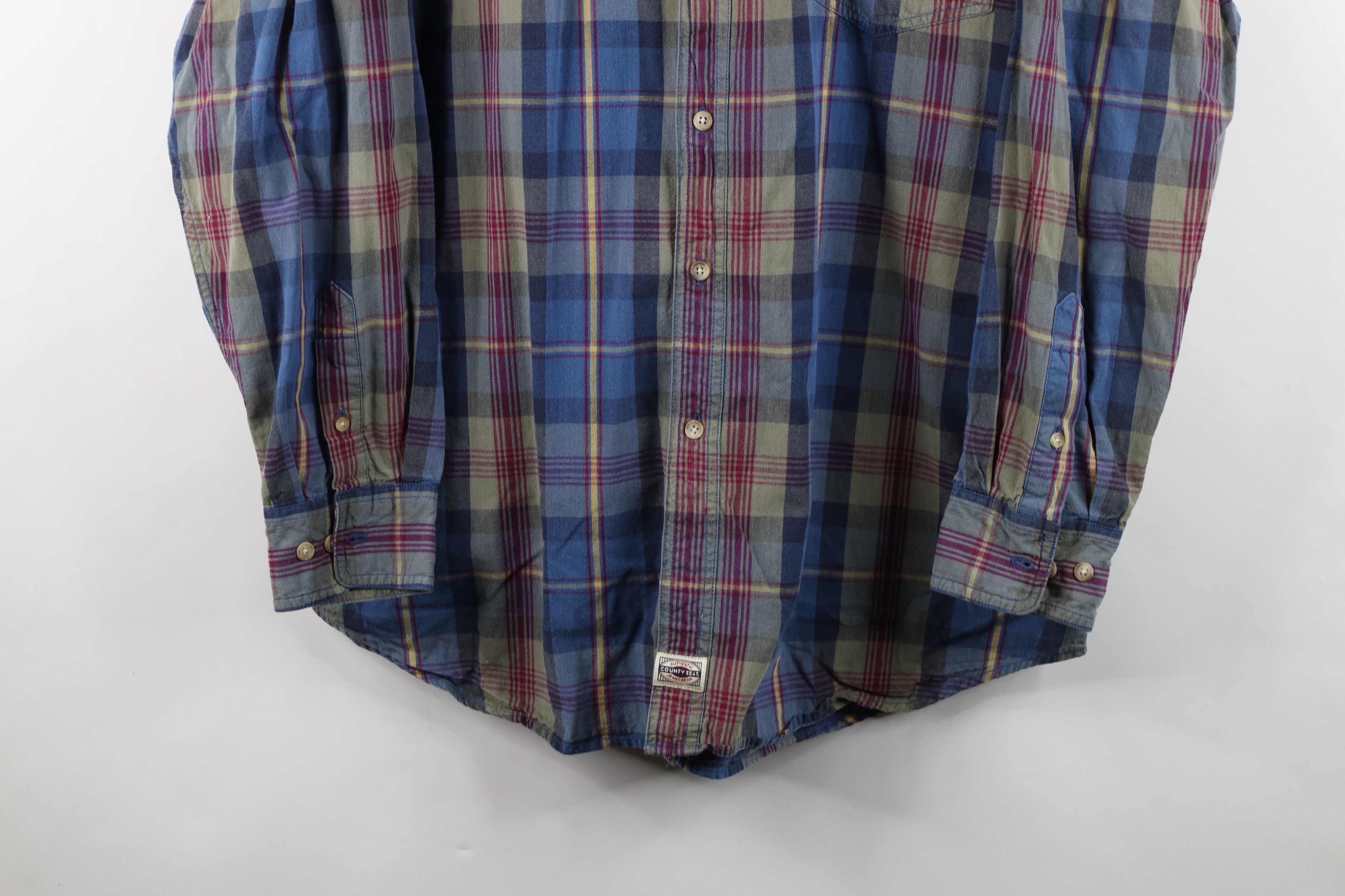 Vintage Vintage 90s Streetwear Collar Collared Button Down Shirt Size US L / EU 52-54 / 3 - 3 Thumbnail