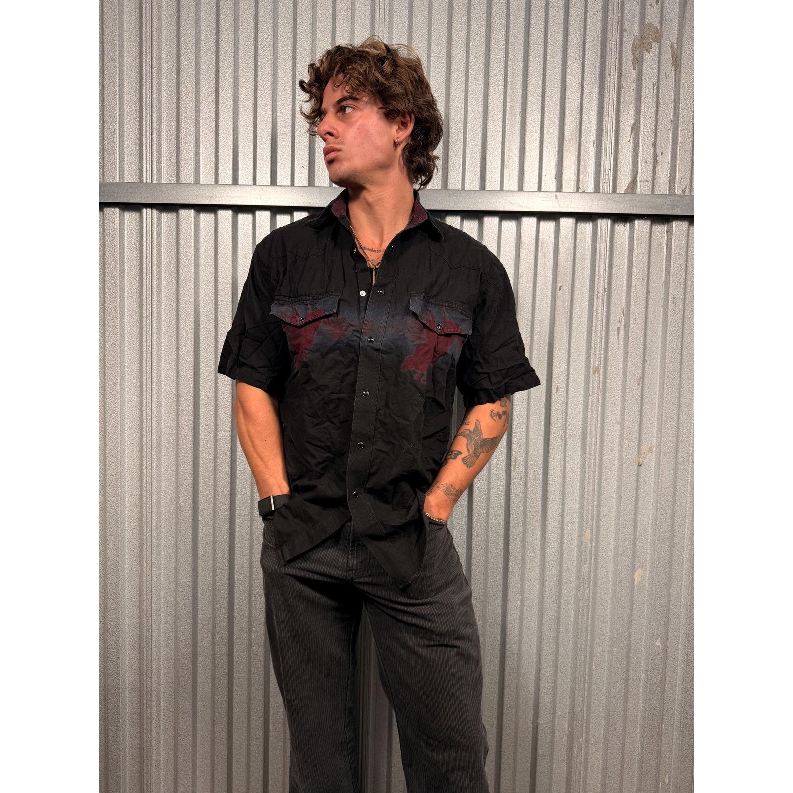 Wrangler Vintage Western Wrangler Buffalo Short Sleeve Pearl Snap Size US L / EU 52-54 / 3 - 1 Thumbnail