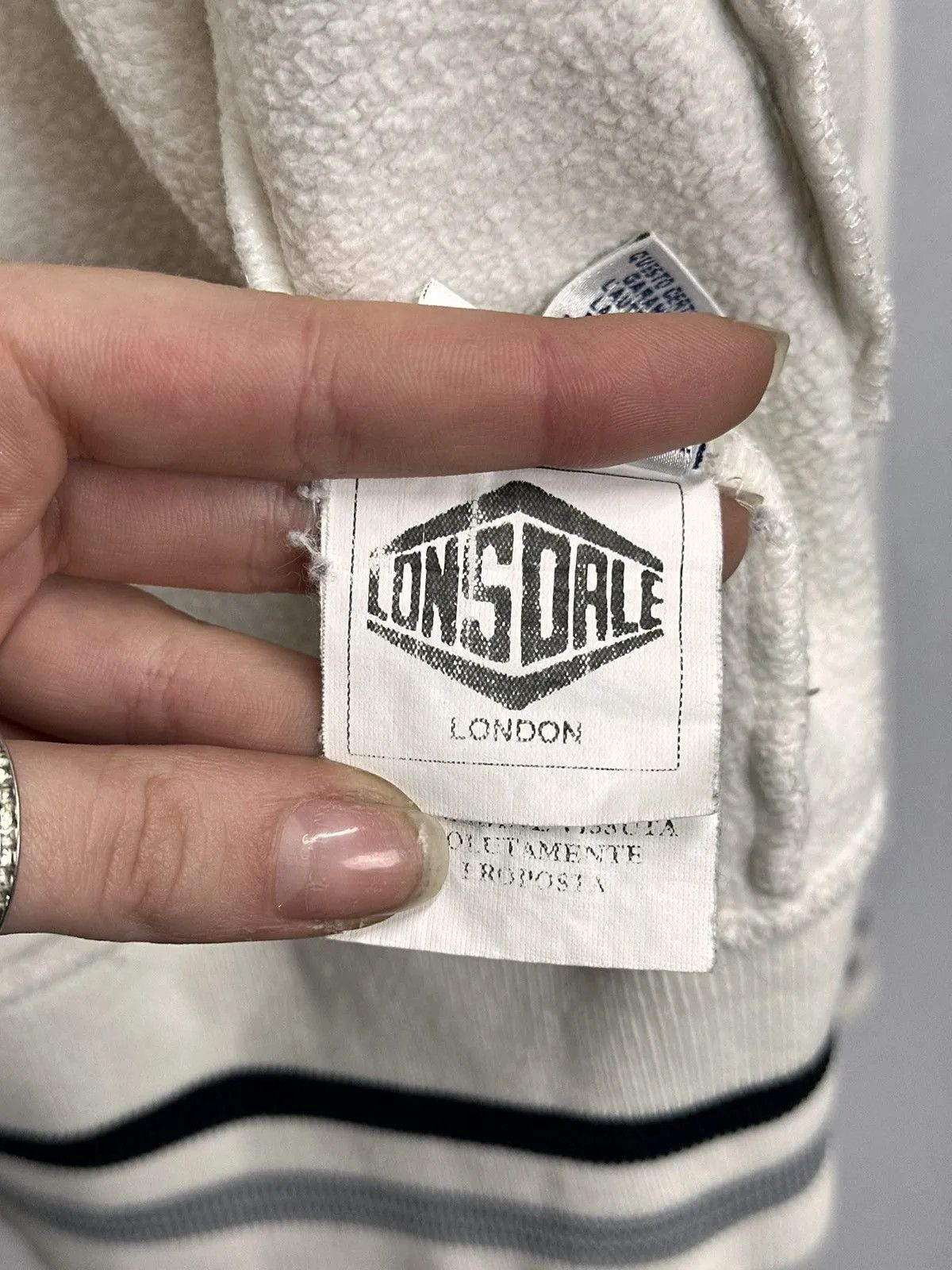 Lonsdale Diesel style Y2k Inspired Lonsdale Vintage White Sweatshirt Size US M / EU 48-50 / 2 - 10 Thumbnail