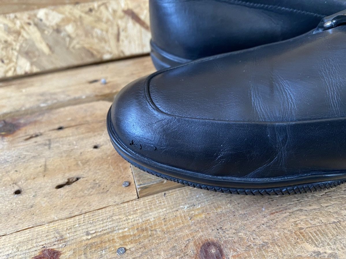 Prada Prada horsebit black leather logo loafers sz uk6.5 Size US 7.5 / EU 40-41 - 14 Thumbnail