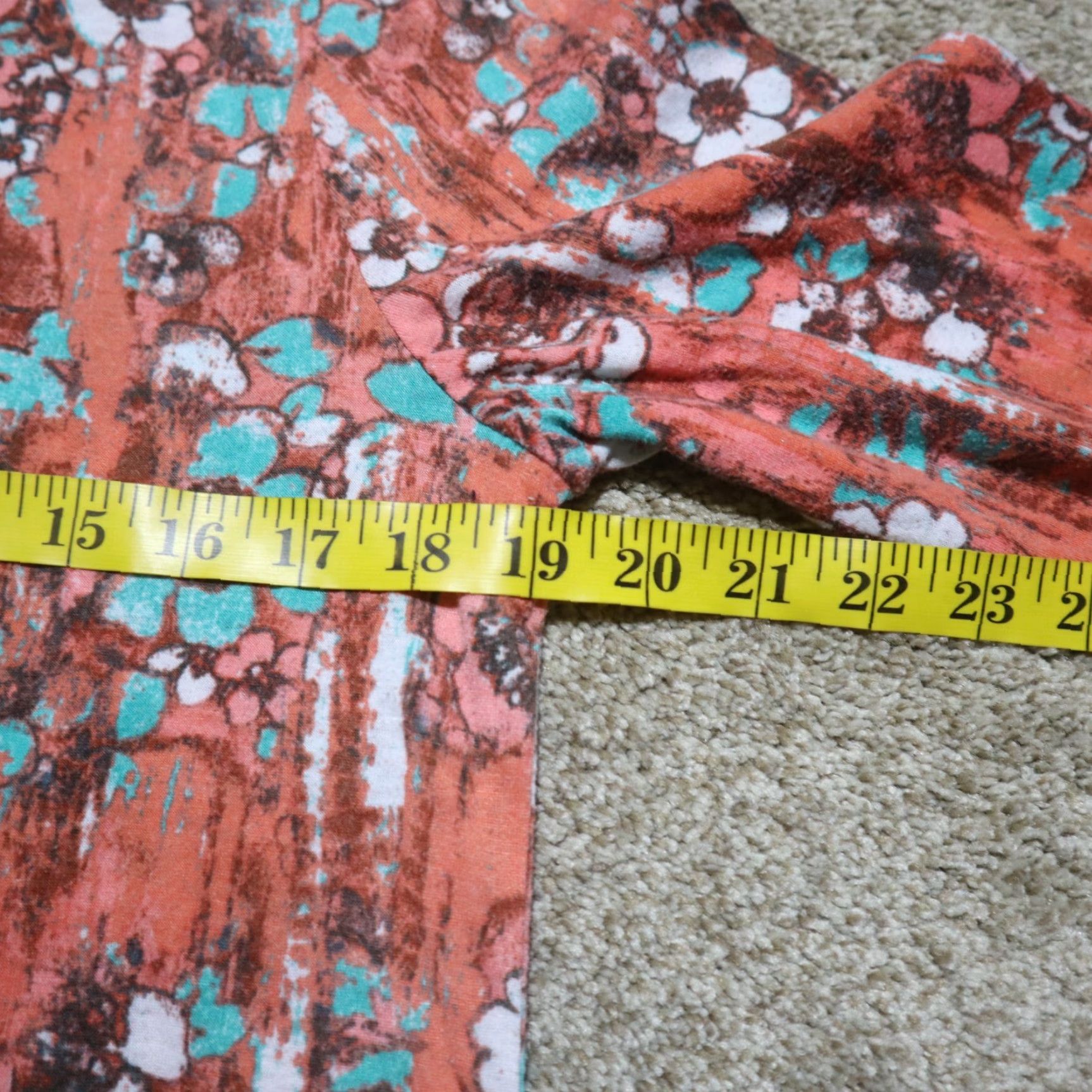 Vintage VINTAGE Kim Rogers Floral Blouse Shirt Petite Women's Cotton 3/4 Sleeve Casual Fall Spring Summer Winter Size XL / US 12-14 / IT 48-50 - 5 Thumbnail