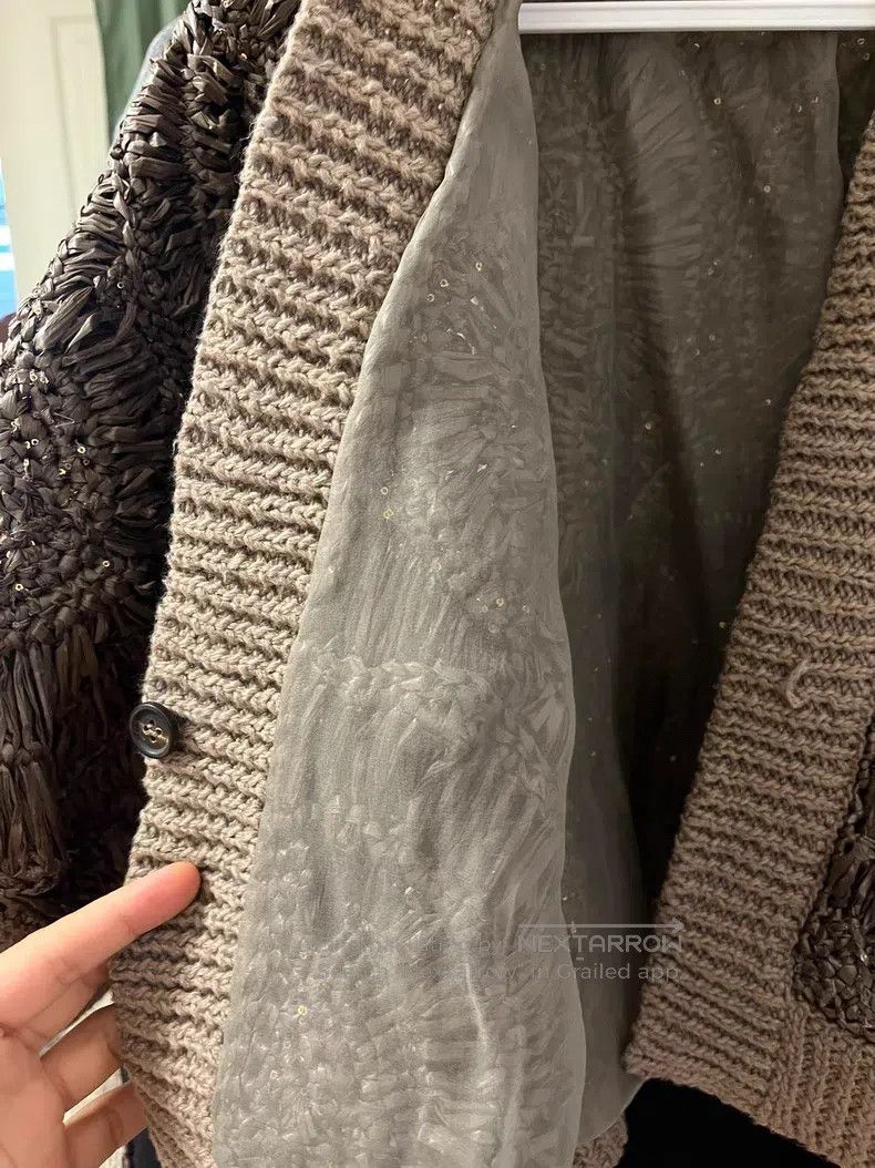 Brunello Cucinelli Brunello Cucinelli 24' opera knit openwork cardigan Size L / US 10 / IT 46 - 5 Thumbnail
