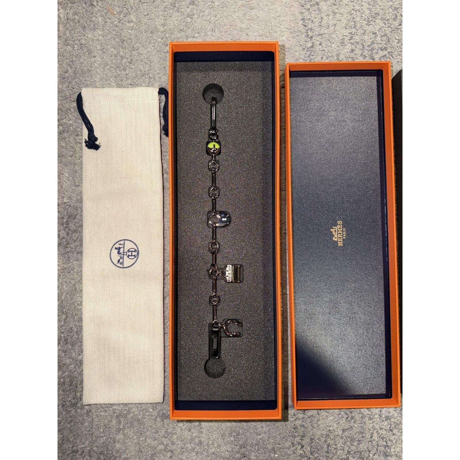 Hermes Hermes Bijou De Sac Charm Green Apple Silver Birkin Kelly Size ONE SIZE - 7 Thumbnail