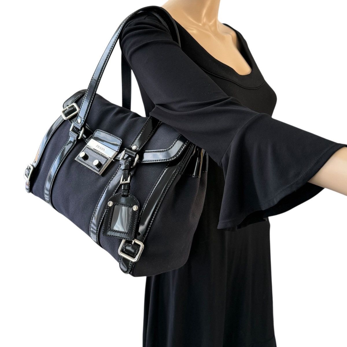 Prada Prada Canvas Flap Shoulder Bag Size ONE SIZE - 12 Thumbnail