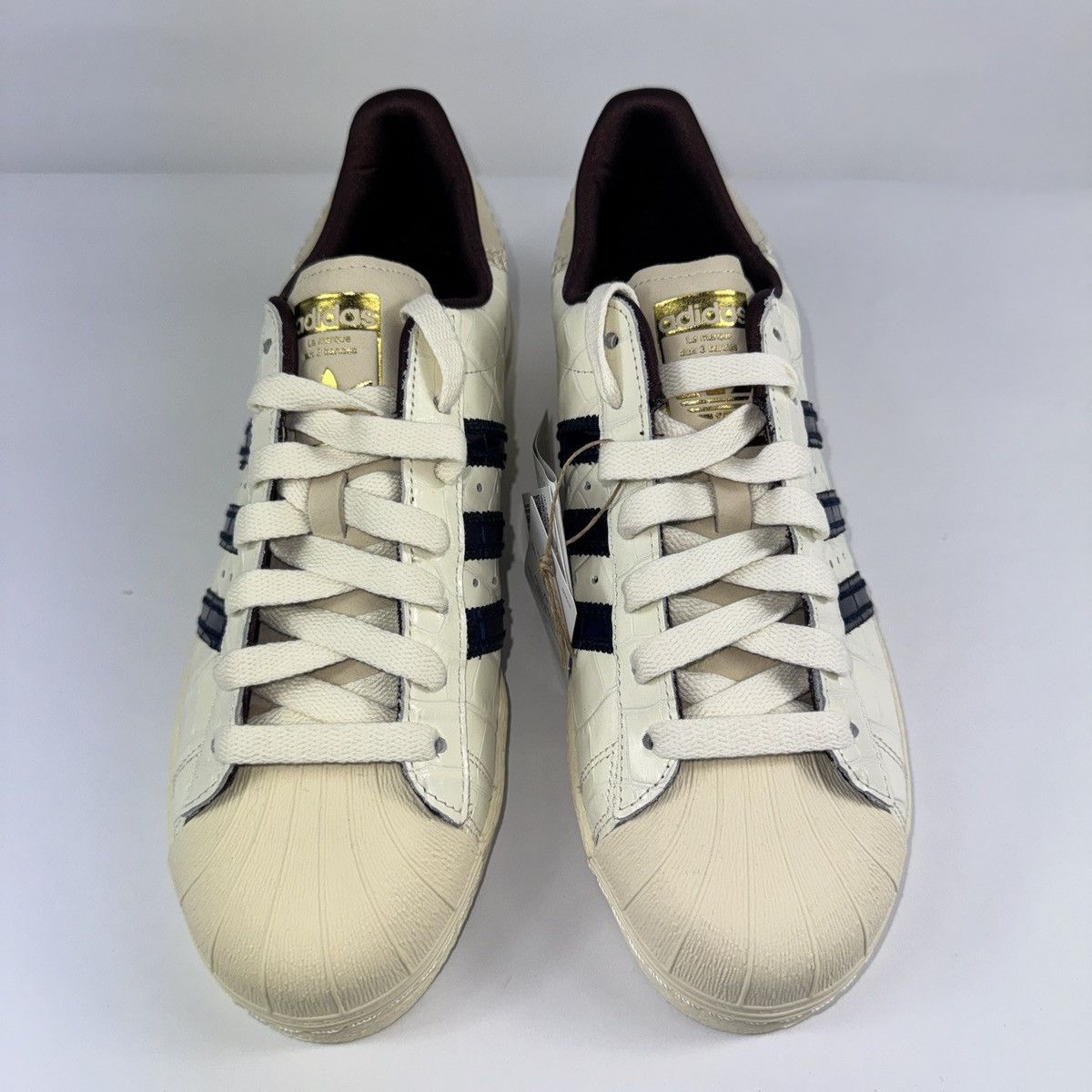 Adidas × Wales Bonner ADIDAS SUPERSTAR WHITE CROC SNEAKERS Size US 10.5 / EU 43-44 - 2 Thumbnail