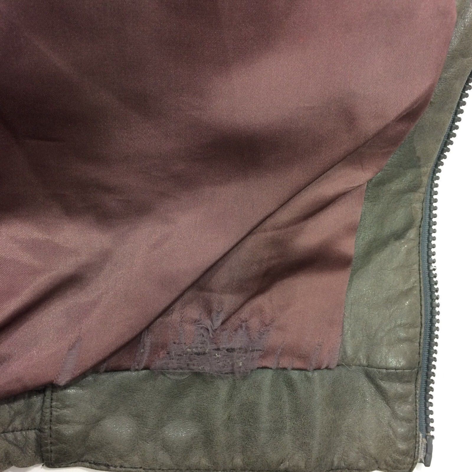 Other Vtg Lakeland Gray DISTRESSED Leather Motorcycle Jacket Size US L / EU 52-54 / 3 - 7 Thumbnail