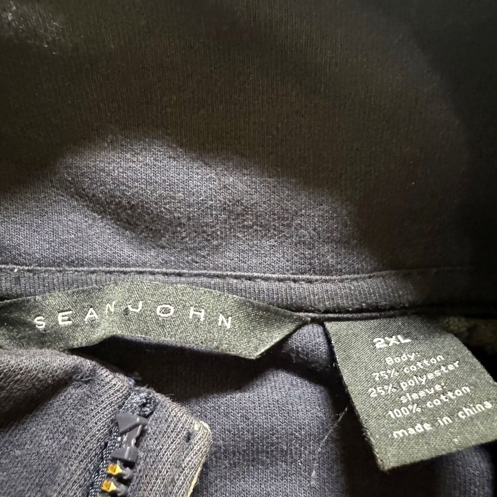Vintage VINTAGE Sean John Full-zip Jacket Men 2XL Navy Blue Striped Y2K Hip-hop Diddy Jacket Size US XXL / EU 58 / 5 - 4 Thumbnail