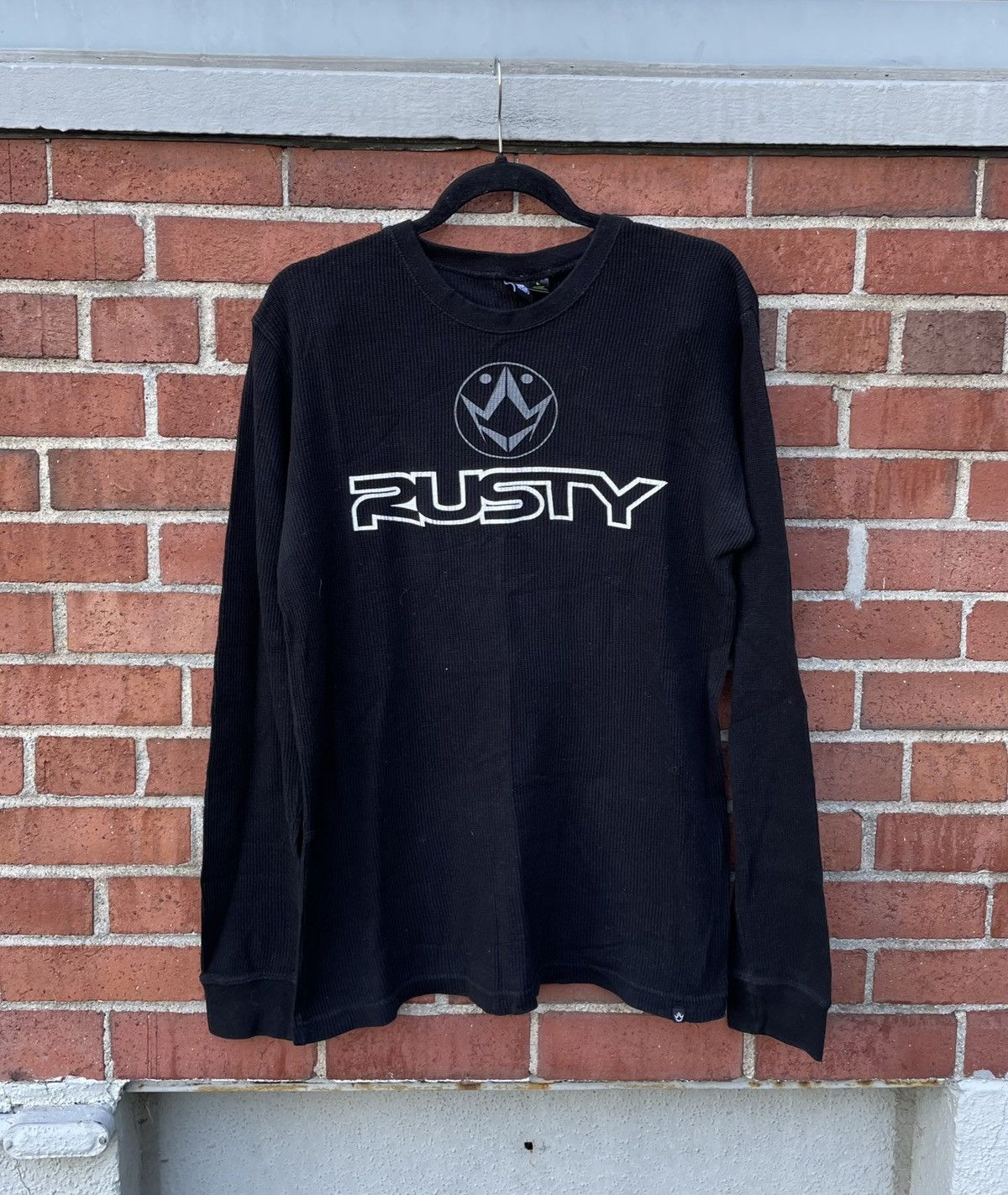 Rusty Y2k Men's Rusty Thermal Surf Skate Black Long Sleeve Size US L / EU 52-54 / 3 - 1 Thumbnail
