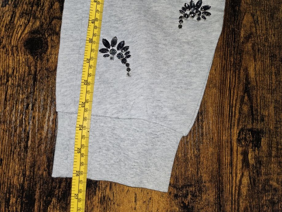 Juicy Couture NWT Juicy Couture Embellished Joggers Gray Large Size 36" / US 14 / IT 50 - 8 Thumbnail