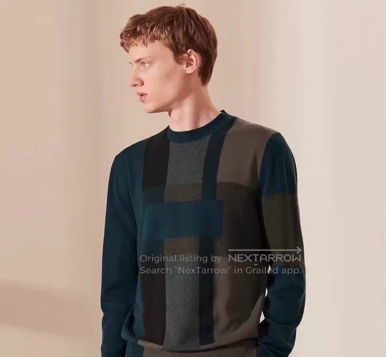 Hermes Hermes Men's Cashmere Sweater Size US XL / EU 56 / 4 - 2 Thumbnail