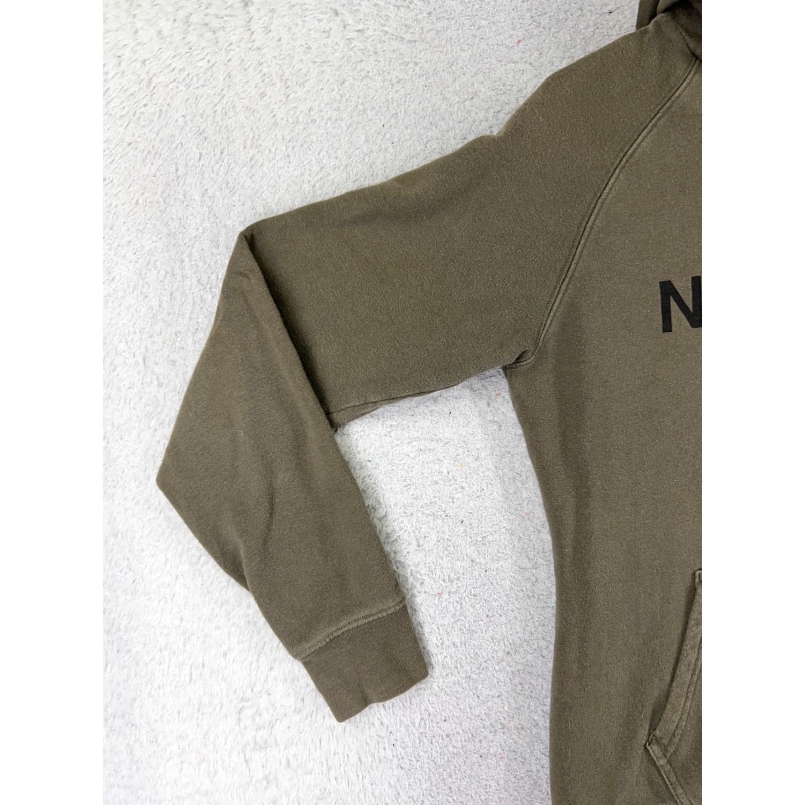 The North Face The North Face Hoodie Womens M Green Logo Pocket Read Sweater Pullover Crew Neck Jersey Cotton Blend Size M / US 6-8 / IT 42-44 - 3 Thumbnail