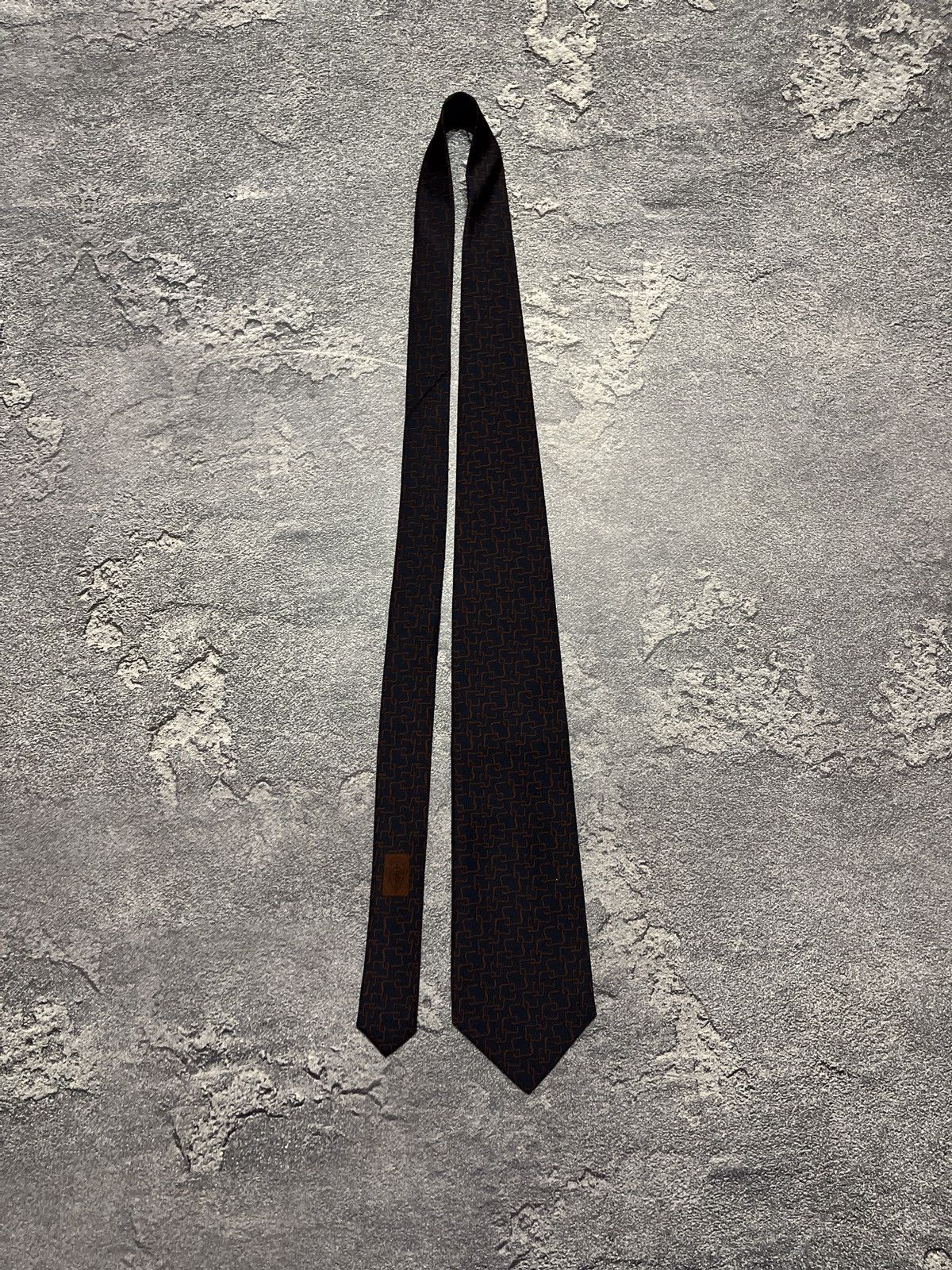 Gucci Gucci Monogram Silk Tie Size ONE SIZE - 2 Thumbnail