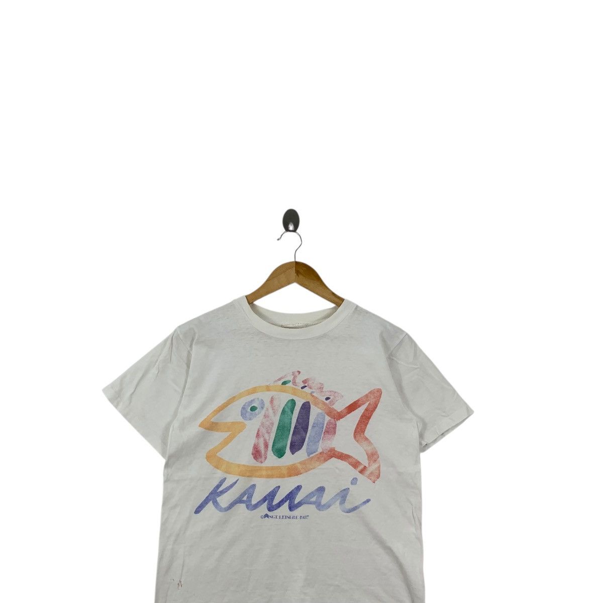 Vintage Vintage 1987 HAWAII KAUAI ISLAND Sgt. Leisure Fish Tee Size S / US 4 / IT 40 - 2 Thumbnail