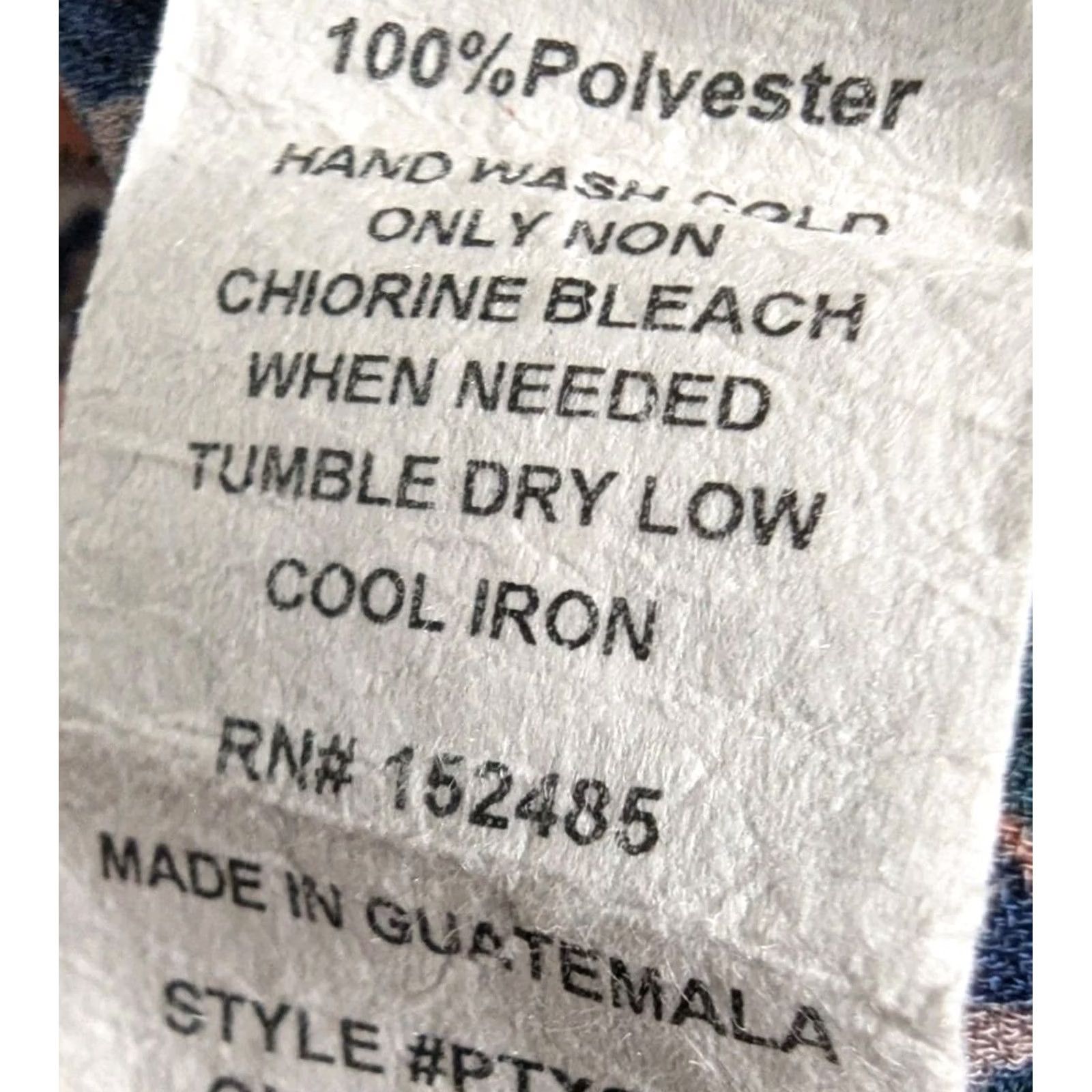 Vintage Papermoon Blouse Sleeveless Navy Paisley Blue V-Neck Ruffle Women 2X Plus(Size) Boho Casual Womens Size XXL / US 16-18 / IT 52-54 - 6 Thumbnail