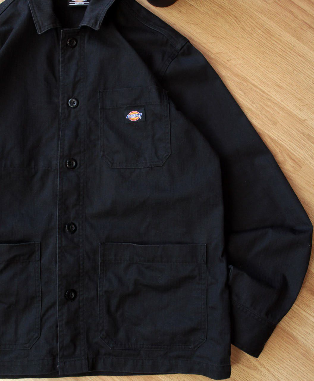 Vintage 🔥 Vintage Dickies Work Overshirt Pockets Jacket Black Size US M / EU 48-50 / 2 - 2 Thumbnail
