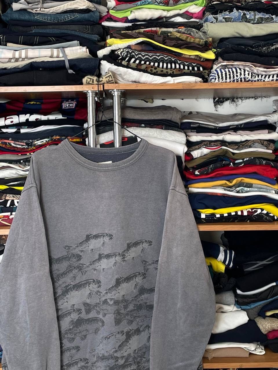 Guy Harvey × Vintage Vintage 2000s Multi Fish Logo Graphic Long Sleeve Pocket Tee Size US XL / EU 56 / 4 - 4 Thumbnail